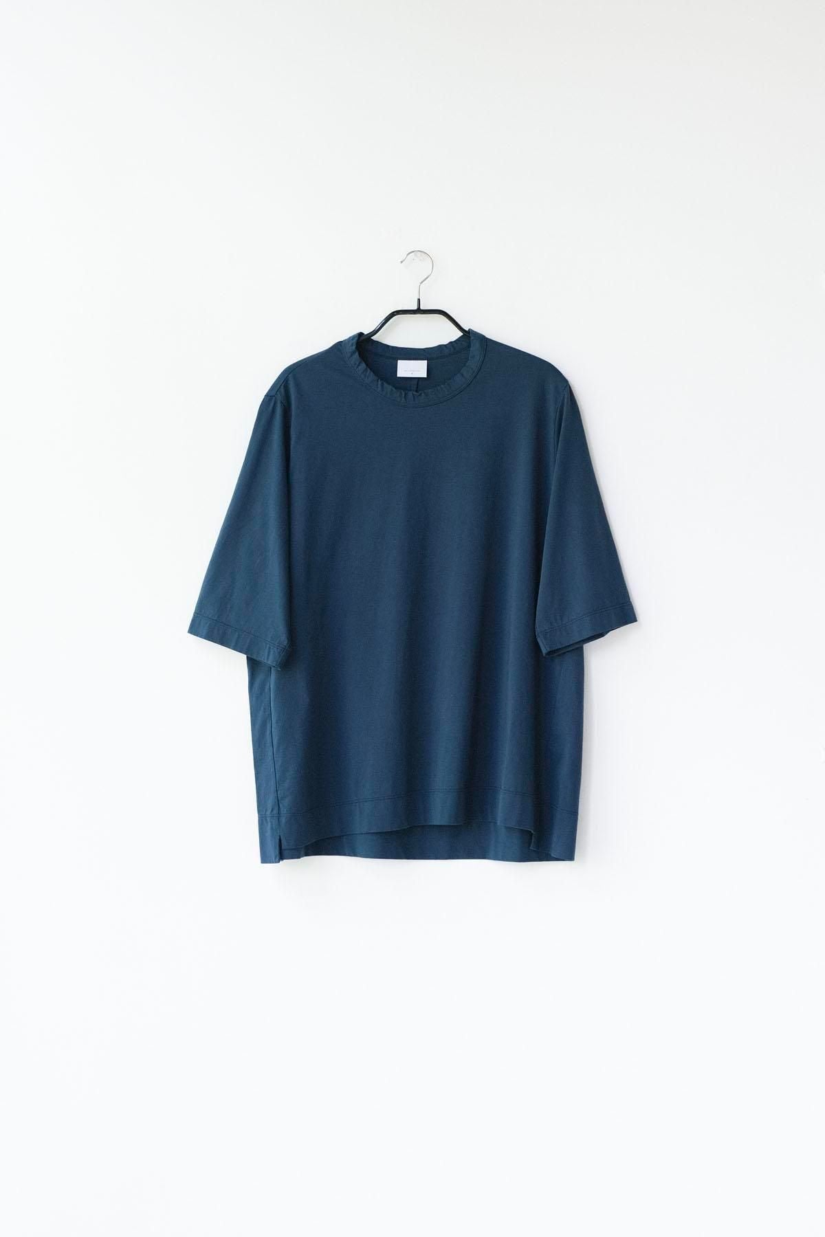 コットンポーラル天竺　クルーネックT / Shadow Blue［size 3_］
