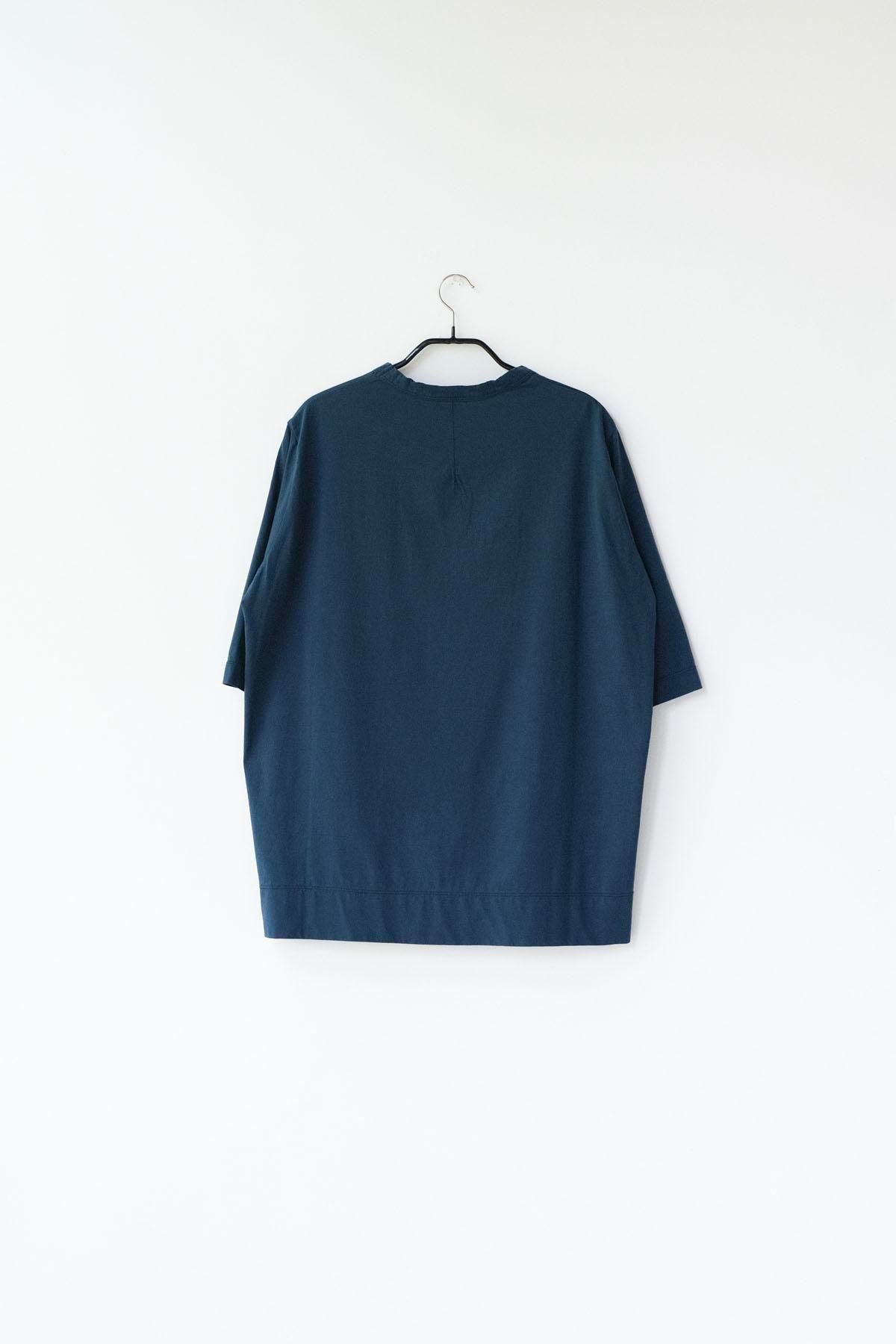 コットンポーラル天竺　クルーネックT / Shadow Blue［size 3_］