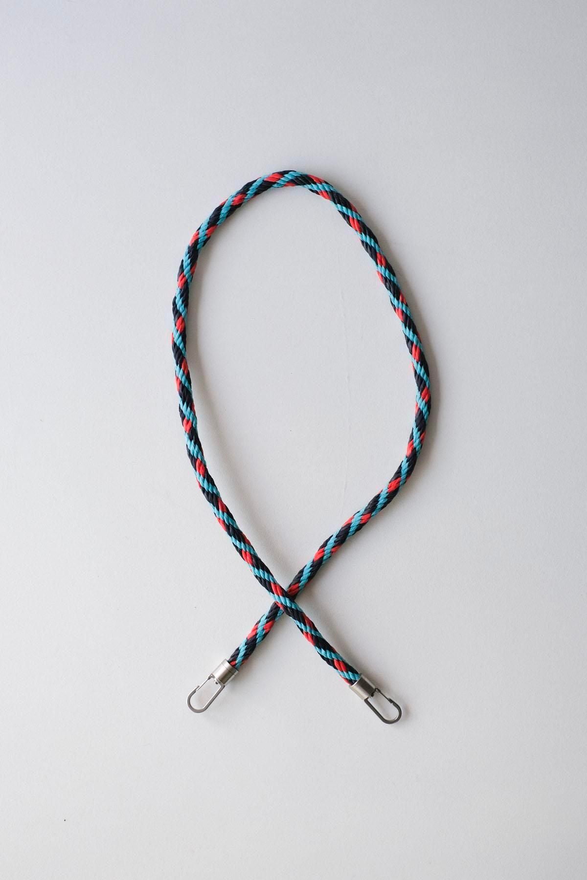 KUMIHIMO Strap 100cm / Water&Red Alert