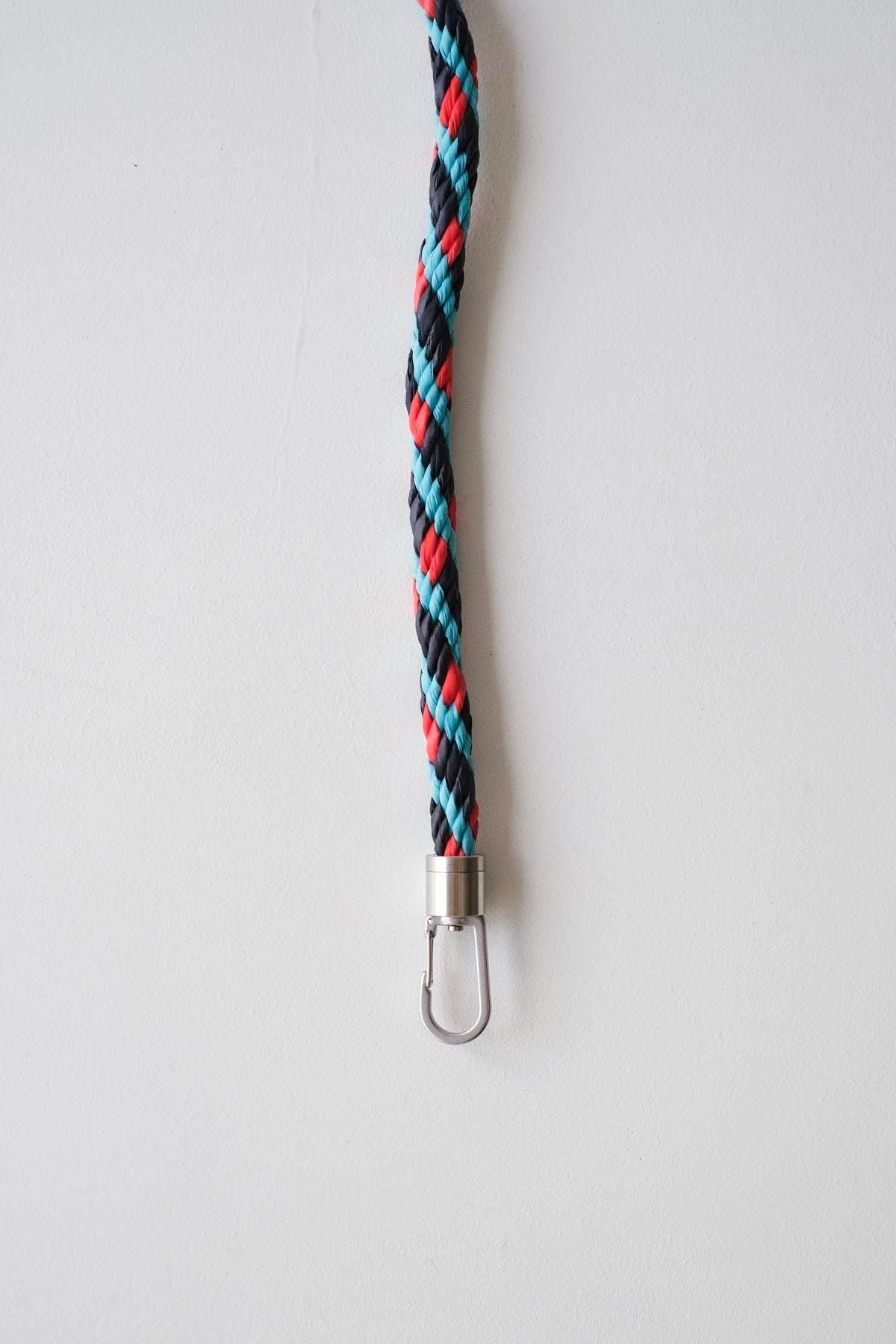 KUMIHIMO Strap 100cm / Water&Red Alert