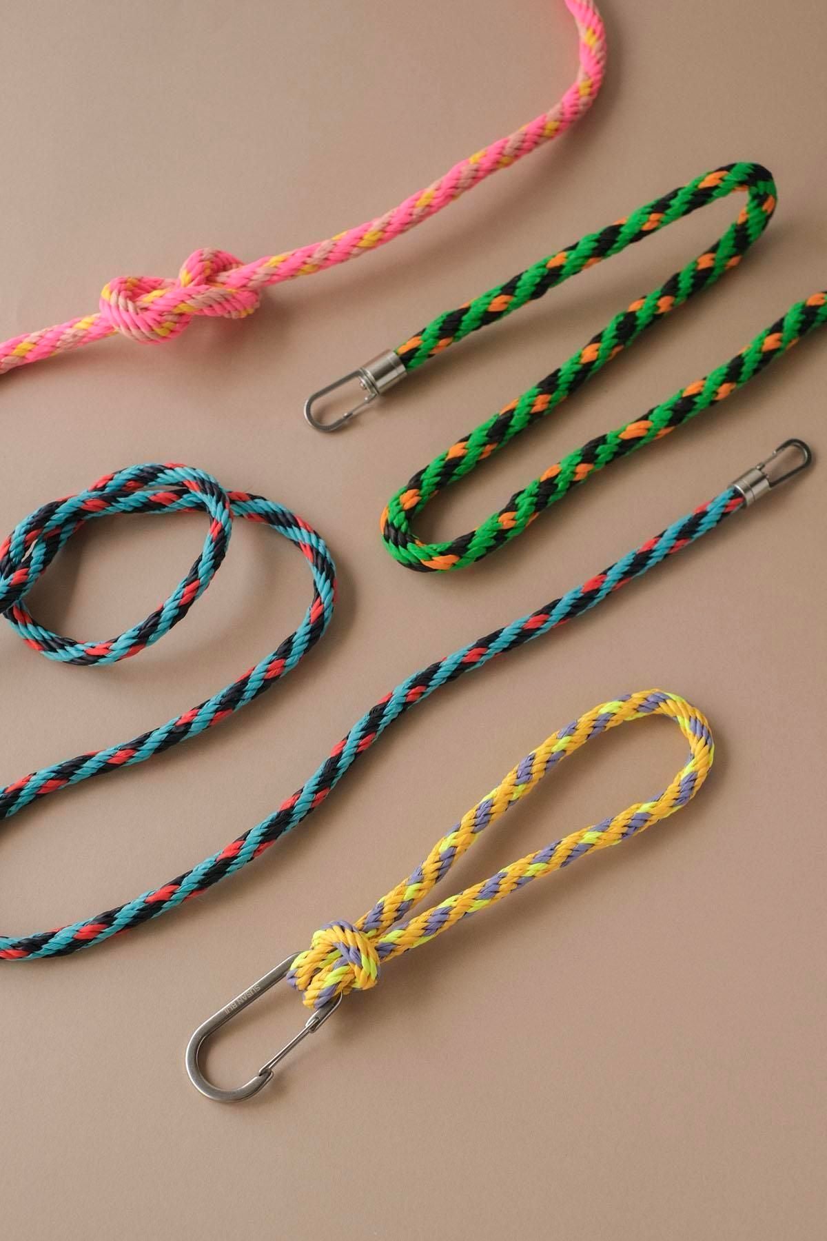 KUMIHIMO Strap 100cm / Water&Red Alert