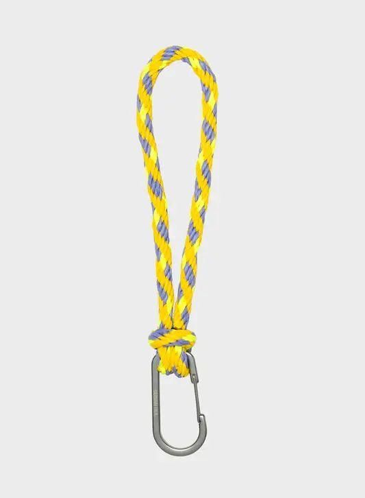 KUMIHIMO Keychain / Treble&Fluo Yellow / SUSAN BIJL