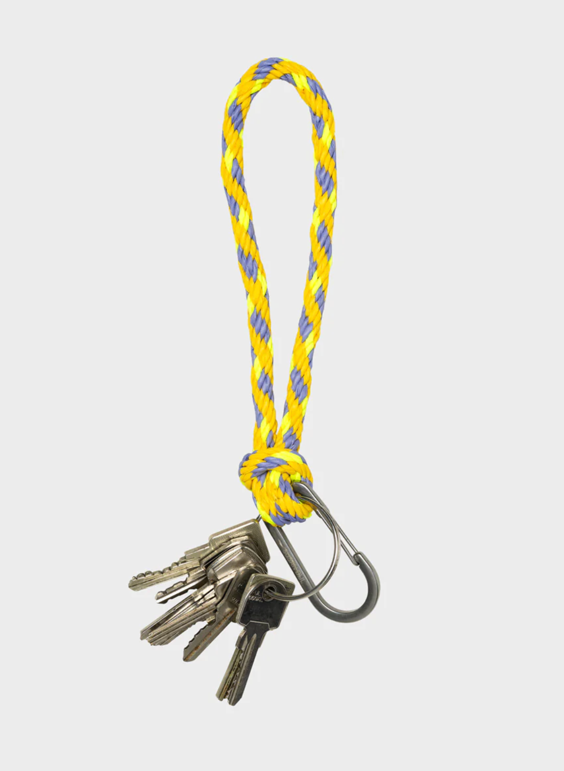 KUMIHIMO Keychain / Treble&Fluo Yellow / SUSAN BIJL