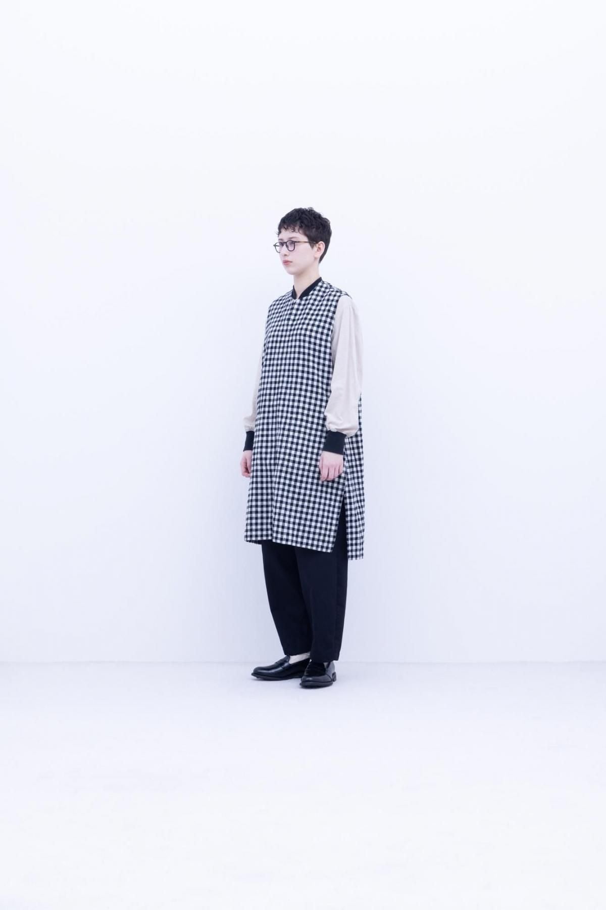 コットン＆リネン・プレーンシーチング　リブシャツ / Natural ［size XS］