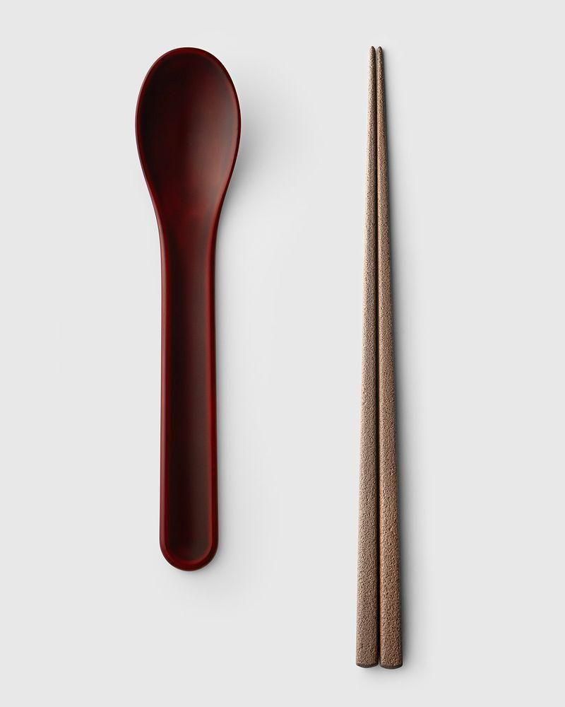 URUSHI SPOON Large (Laquered) 漆スプーン・大 [Sugurome Red]