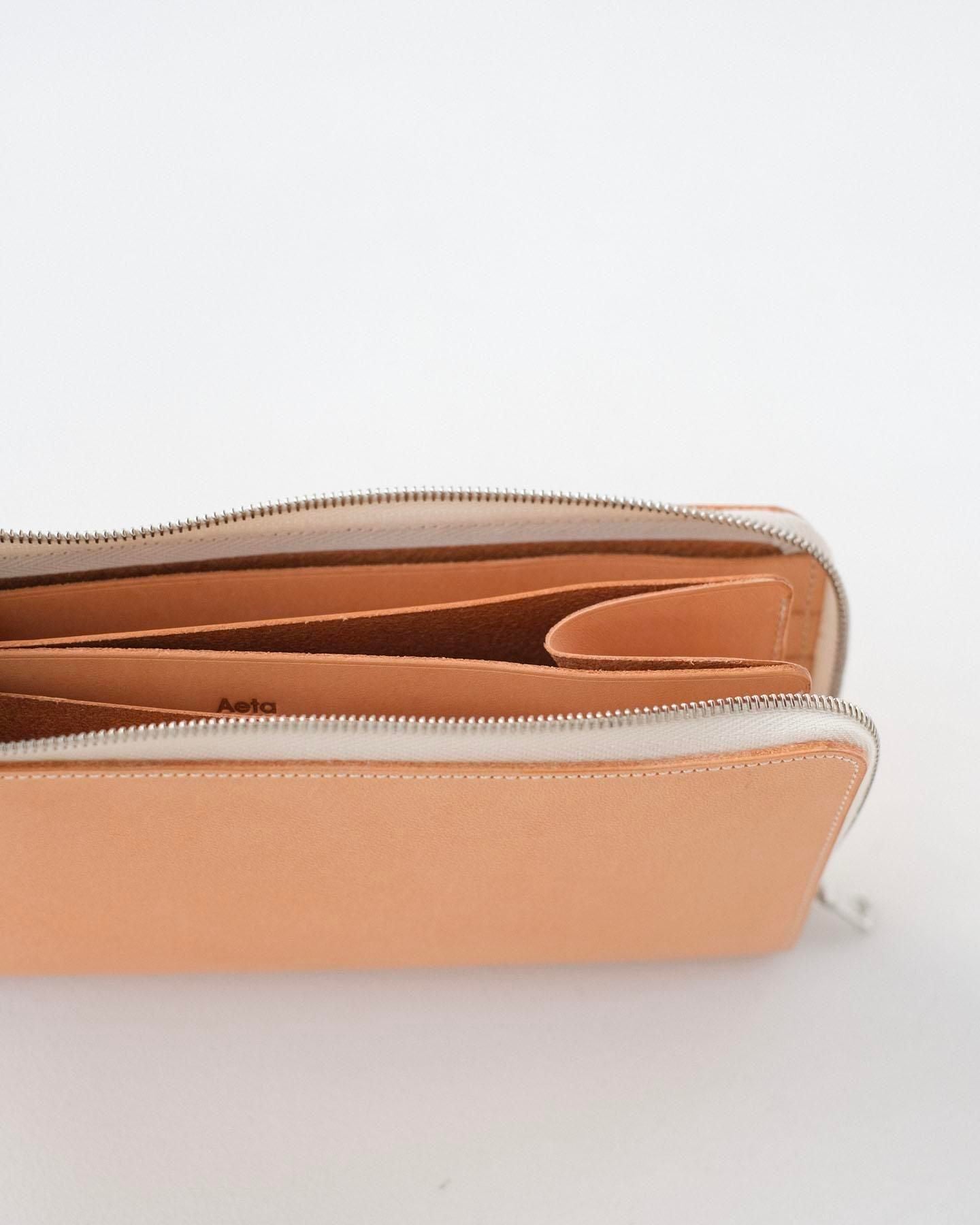 VT21 / L-SHAPED LONG WALLET［NATURAL］ / Aeta