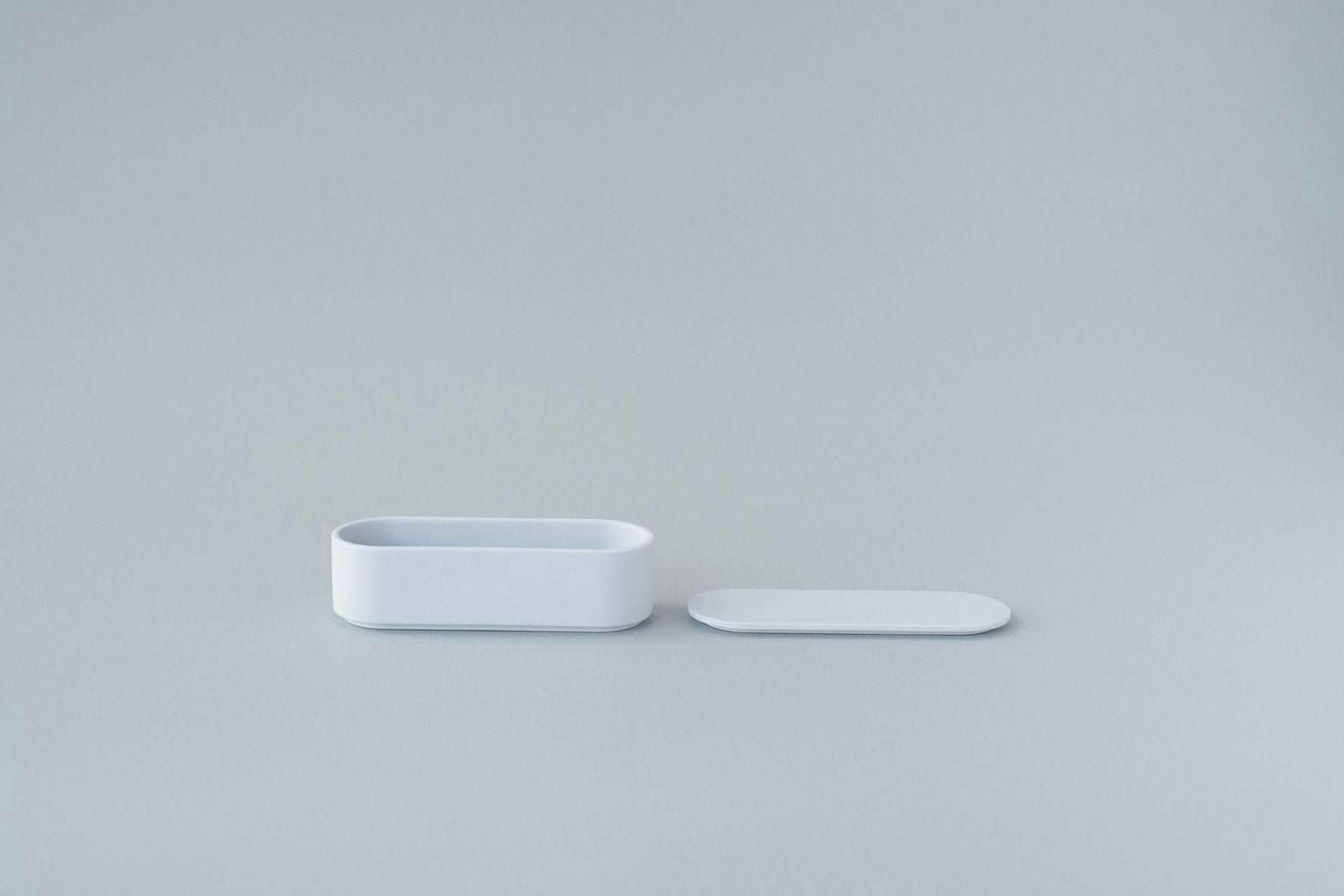 Scent by TY / Oval container Grey / 1616 / arita japan