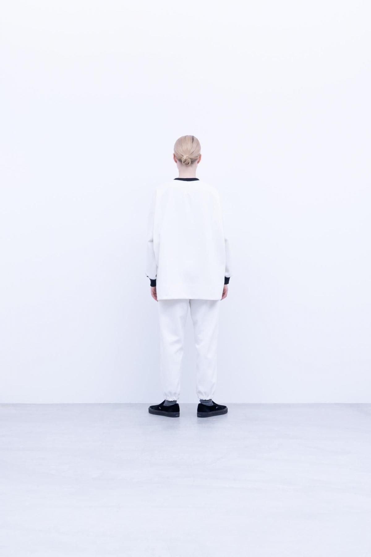 ポリエステル・スプリンギィ　ダンボールニット クルーネックプルオーバー / Blue Grey［size 3_］
