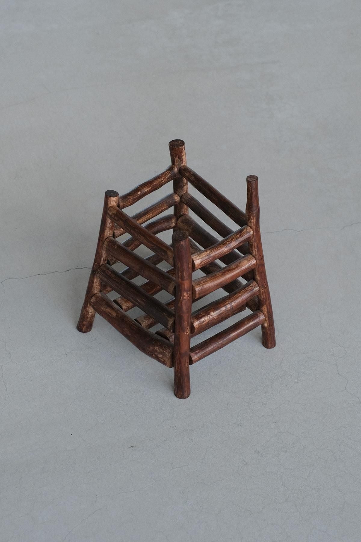 THE WODDEN VILLAGE TWV 01 wooden basket