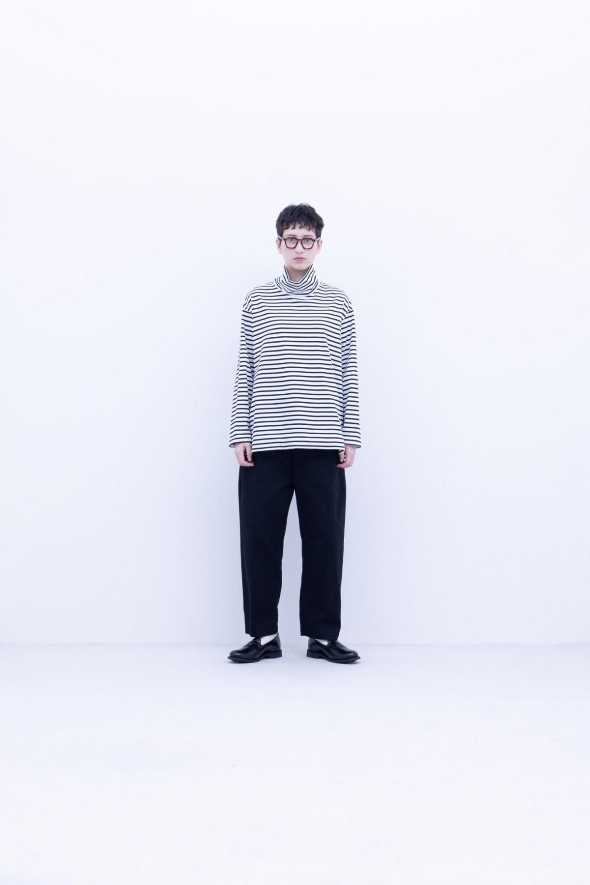 ハイカウントスタンダードチノ　テーパードパンツ / Black［size XS］