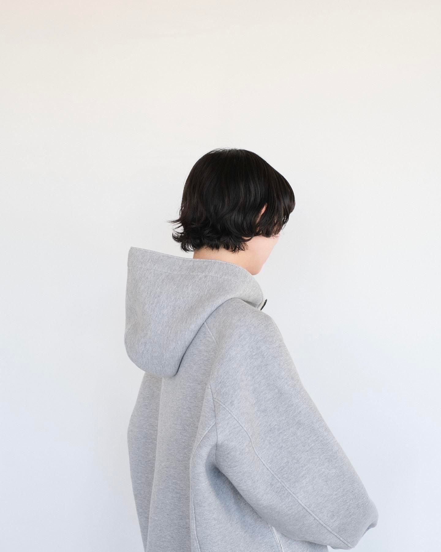 コットン・アツカル ダンボールニット　ジップパーカー［size S］