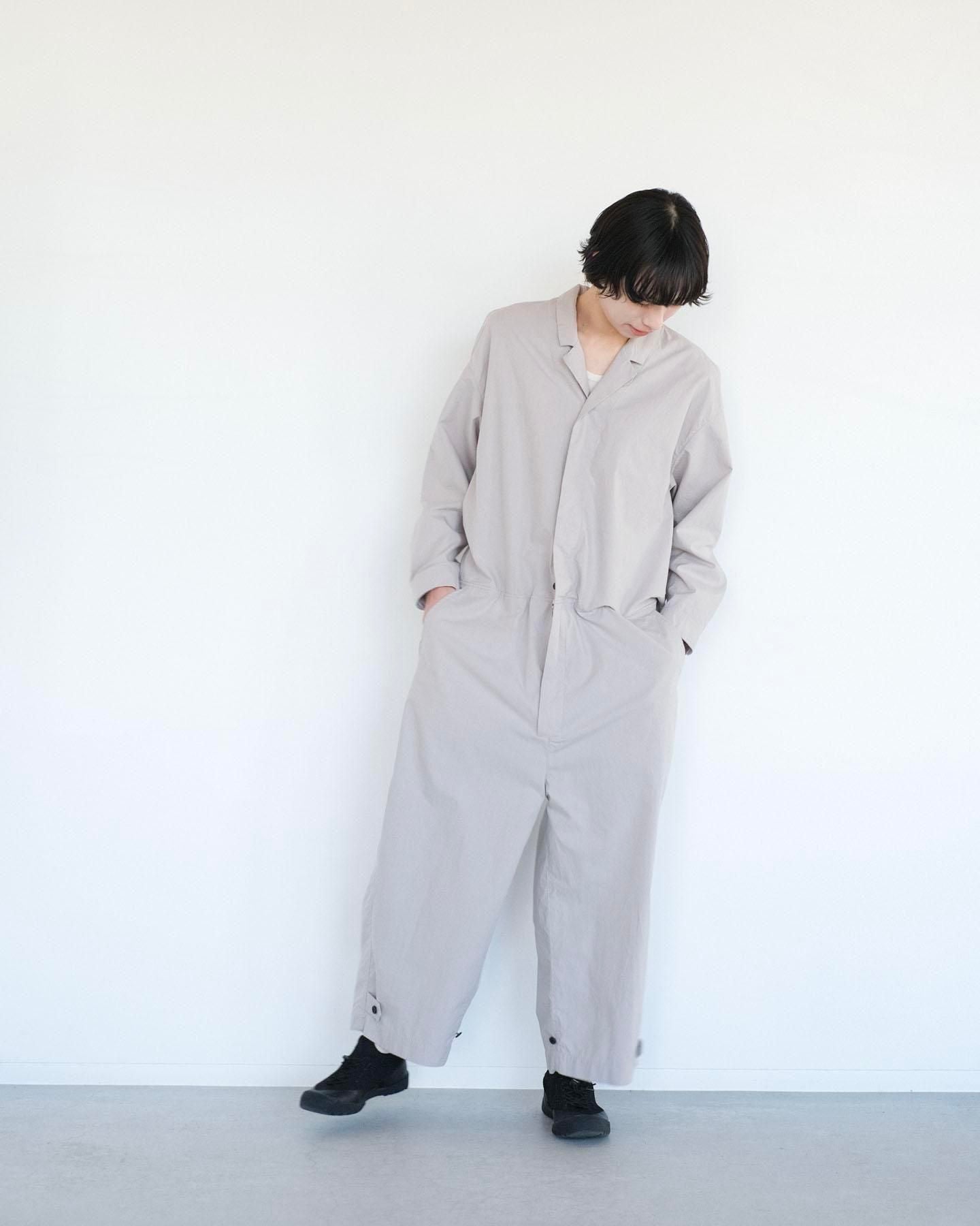 50s コットン タイプライター 　ジャンプスーツ / Light Greige［size XS］