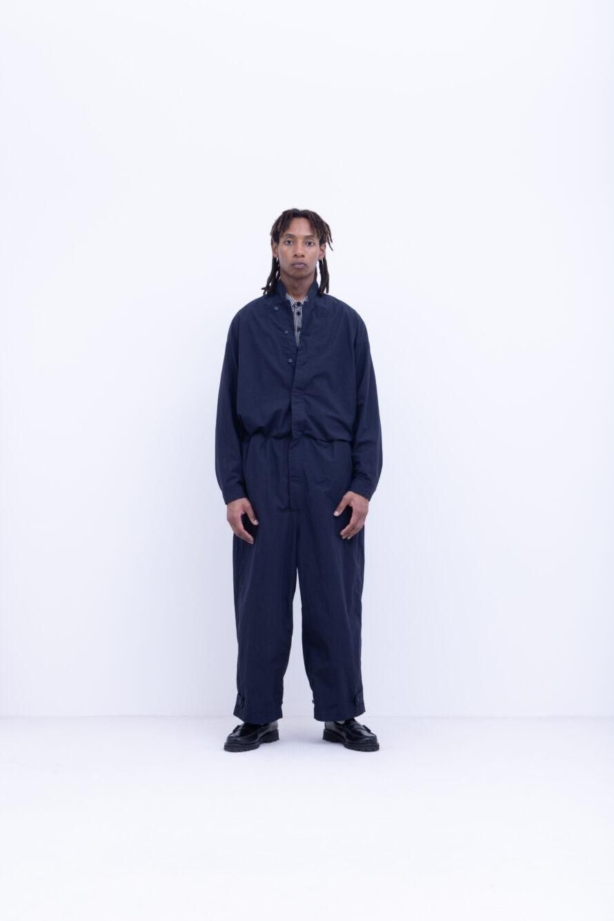 50s コットン タイプライター 　ジャンプスーツ / Navy［size M］
