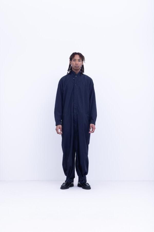 50s コットン タイプライター 　ジャンプスーツ / Navy［size M］