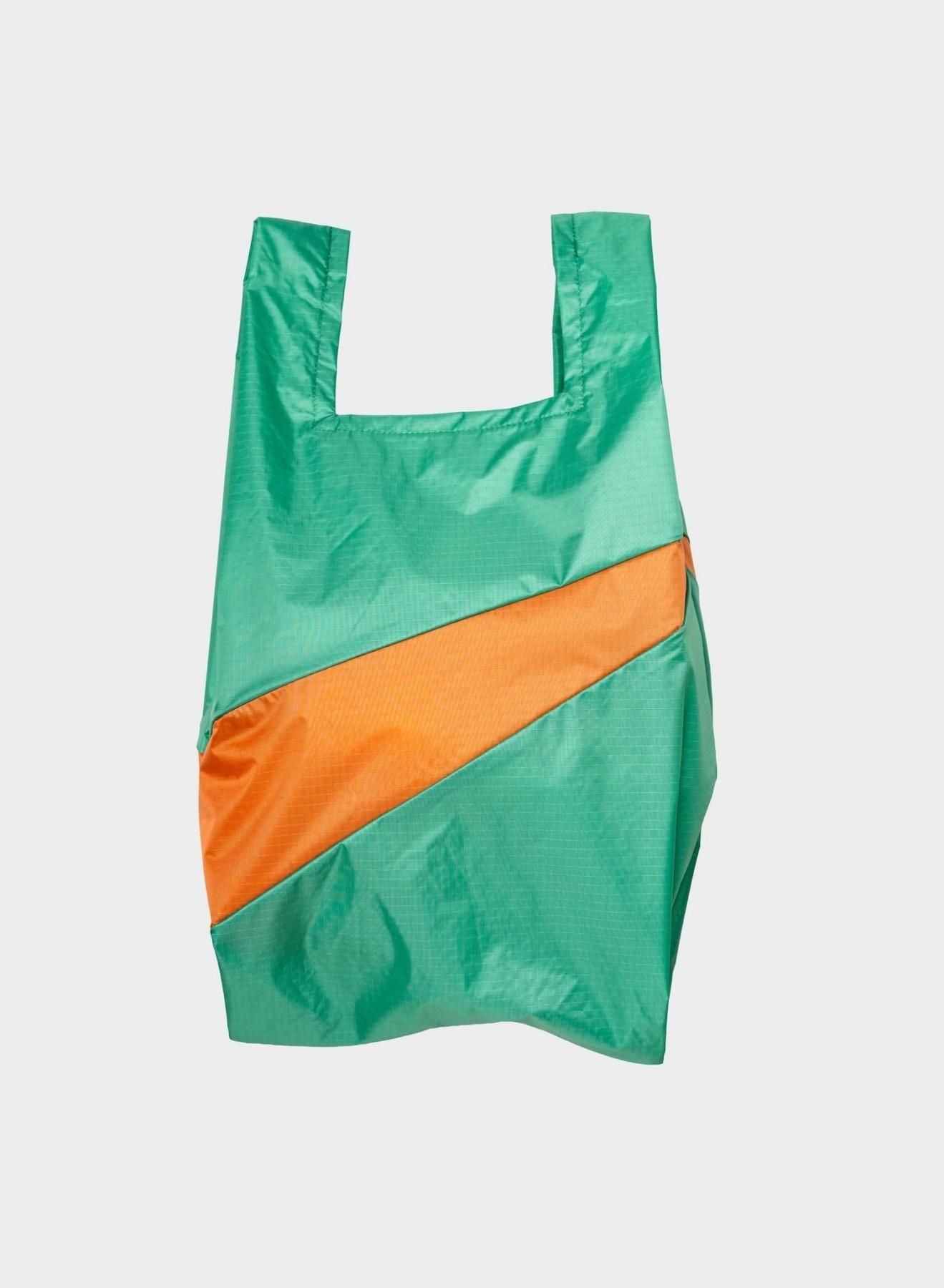 Shopping Bag M / Holly Green & Orange