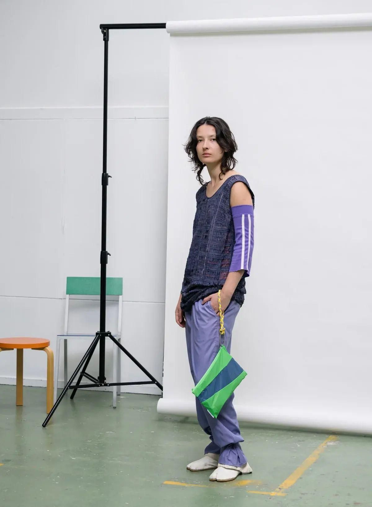 Pouch M / Holly Green & Calendula
