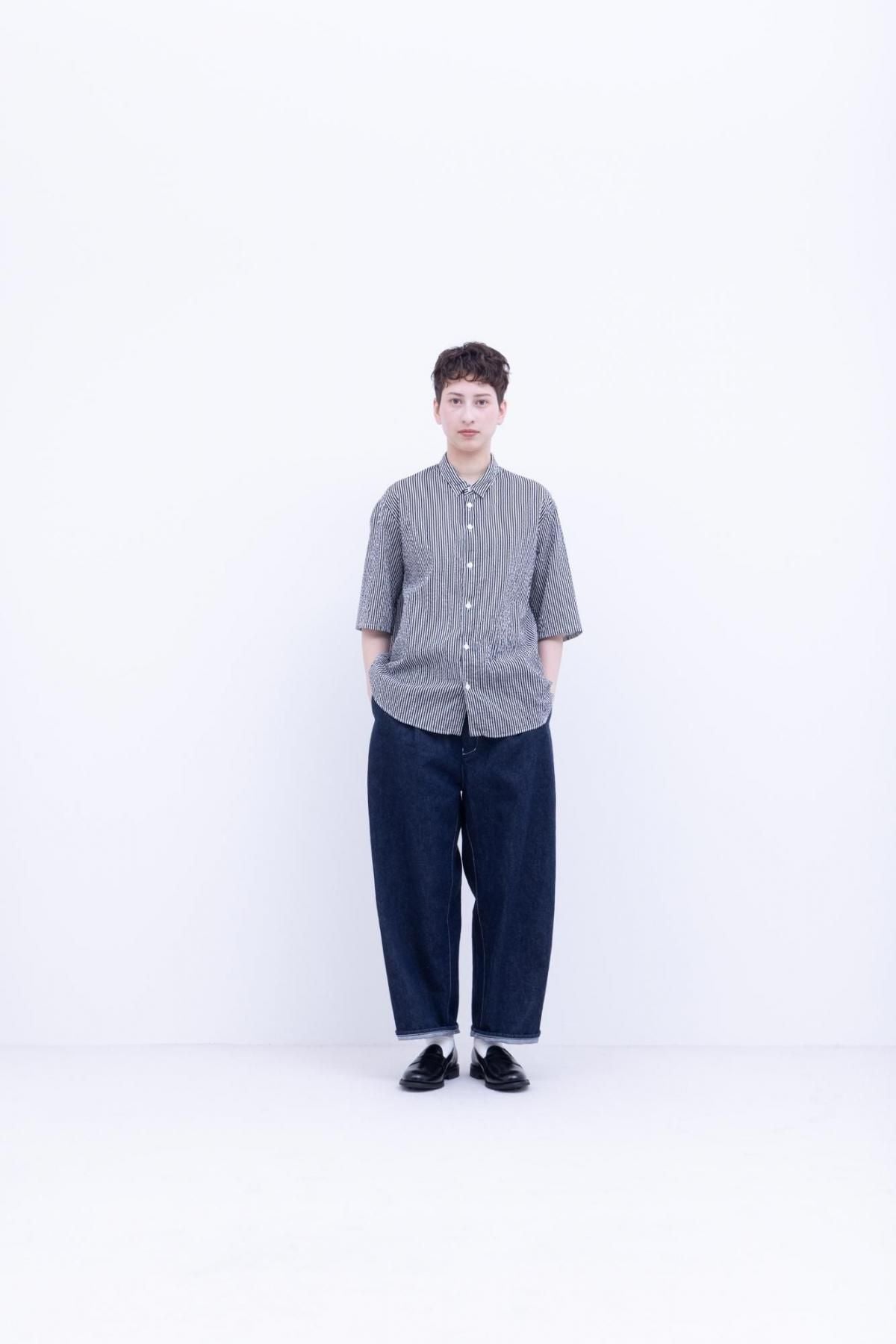 インディゴコットン・コモンセルビッチデニム　ワンタックセルビッチジーンズ / indigo [ size XS ]
