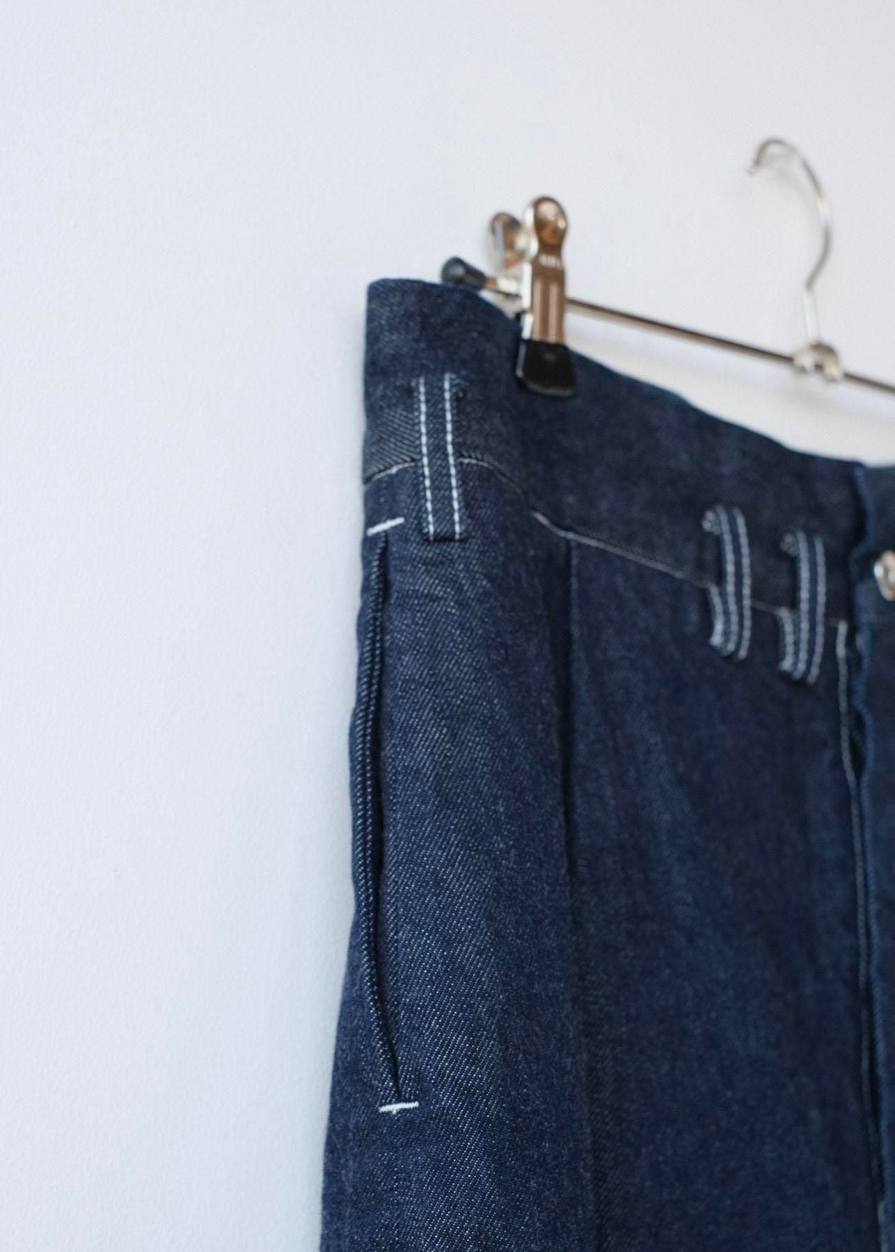 インディゴコットン・コモンセルビッチデニム　ワンタックセルビッチジーンズ / indigo [ size M ]
