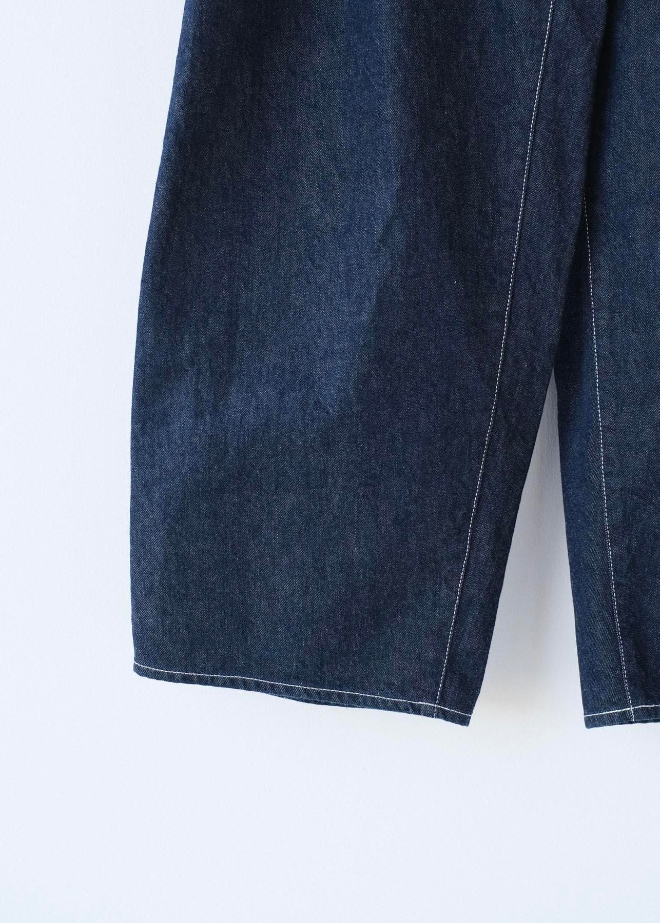 インディゴコットン・コモンセルビッチデニム　ワンタックセルビッチジーンズ / indigo [ size M ]