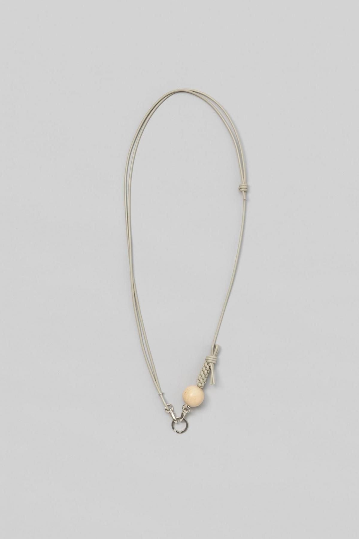 Knot ball_strap [ white×silver ]