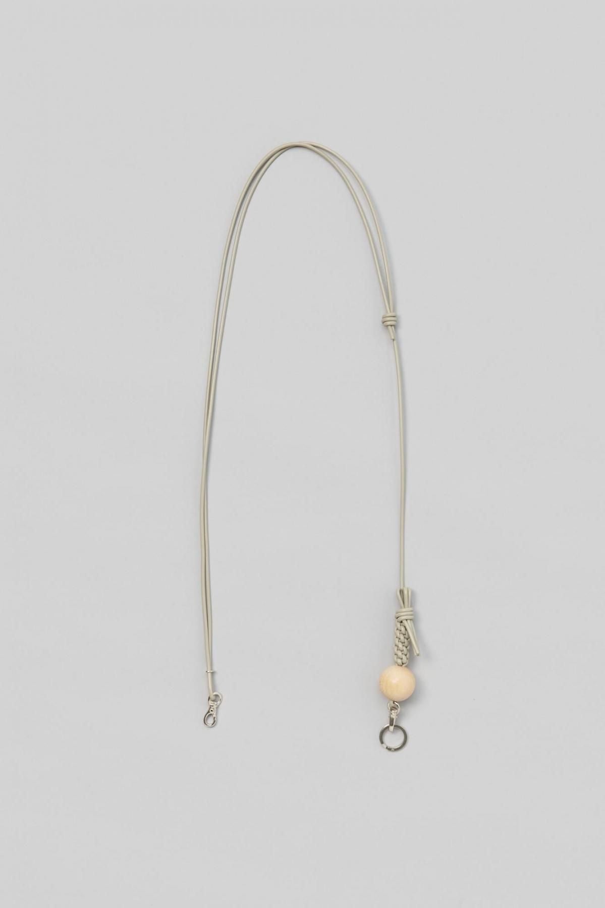 Knot ball_strap [ white×silver ]