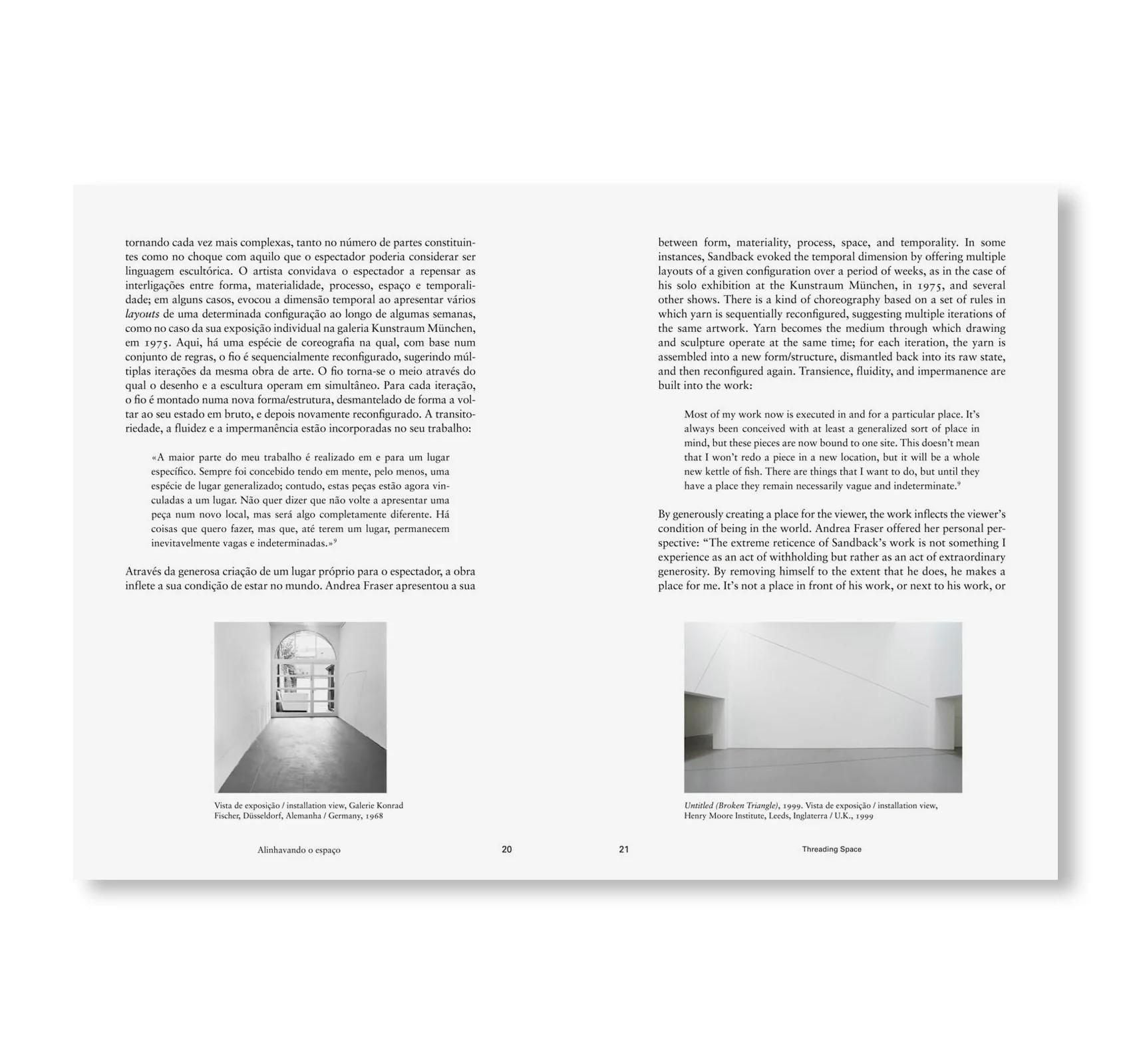 書籍：THREADING SPACE by Fred  Sandback