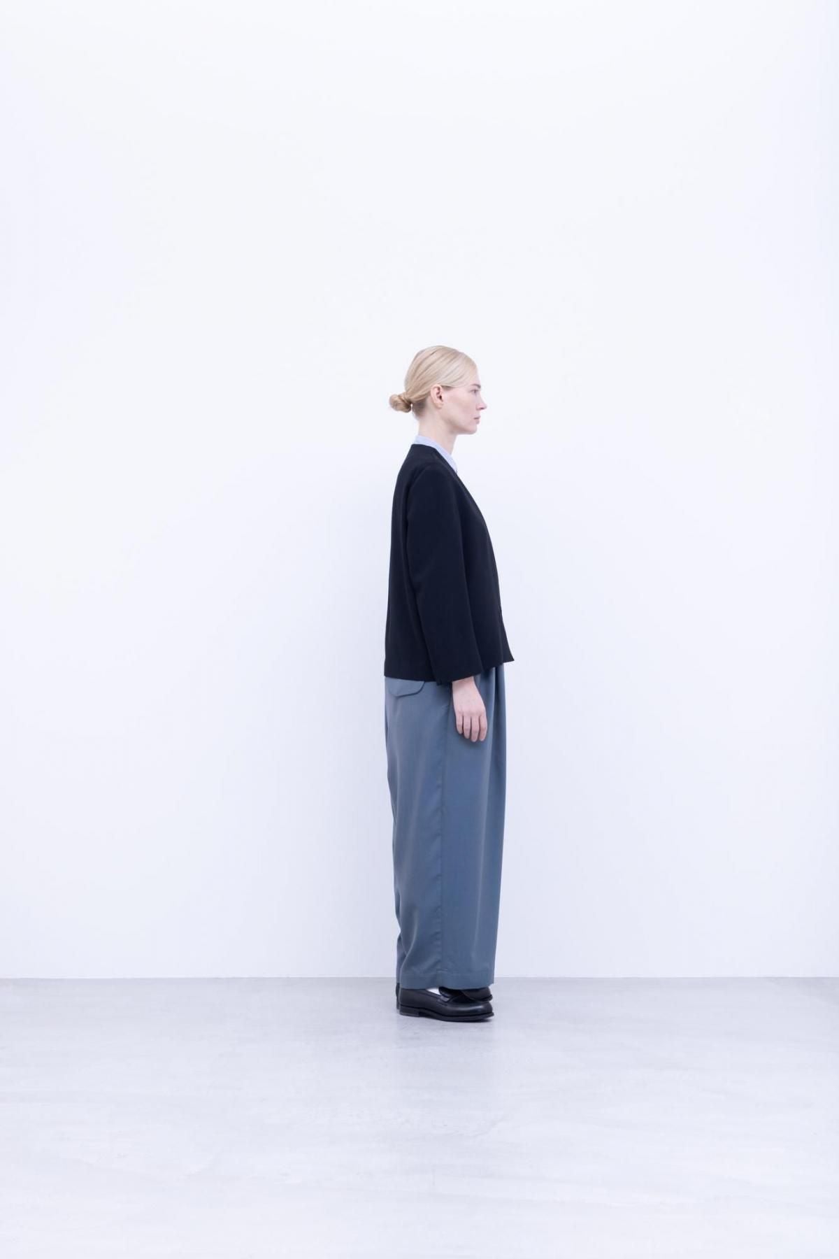 サマーウール・ライトギャバ　サスペンダーパンツ / Beige Blue［size 3_］