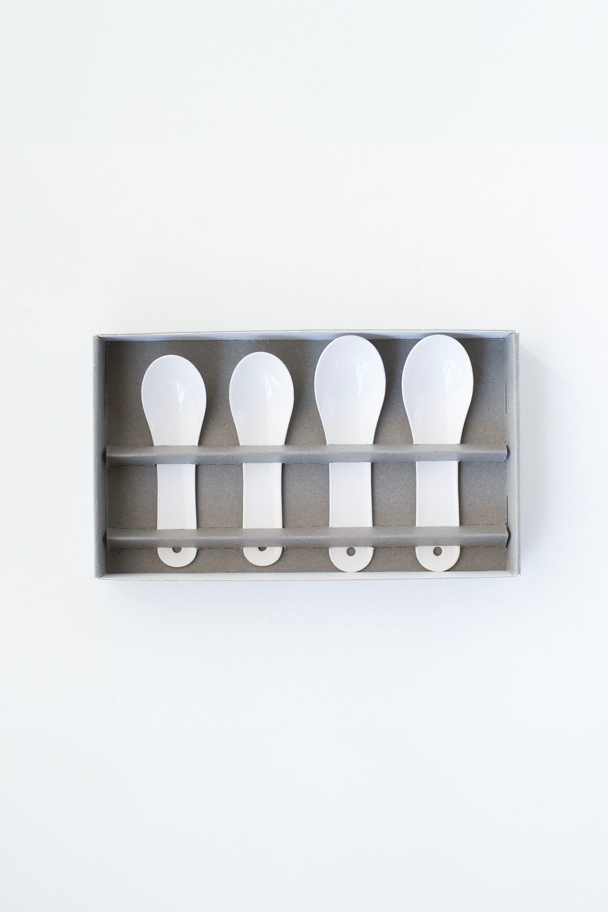 CHINESE SPOON (Enamelled) Gift Set / 琺瑯レンゲ (白) ギフトセットB