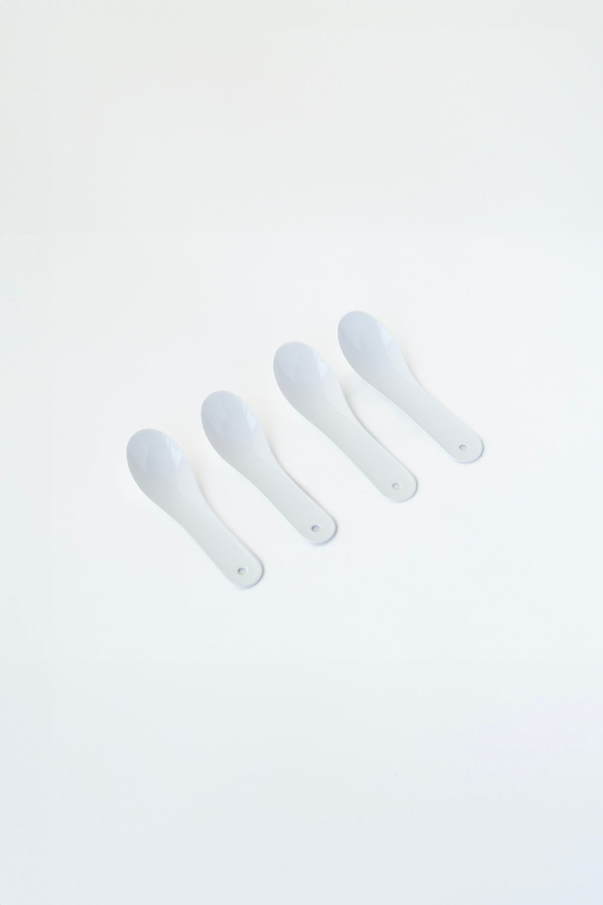 CHINESE SPOON (Enamelled) Gift Set / 琺瑯レンゲ (白) ギフトセットB