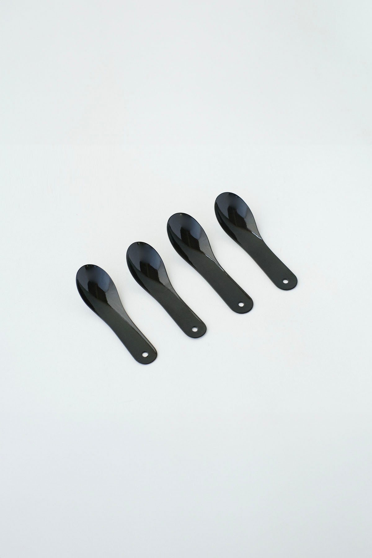 CHINESE SPOON (Enamelled) Gift Set / 琺瑯レンゲ (黒) ギフトセットC