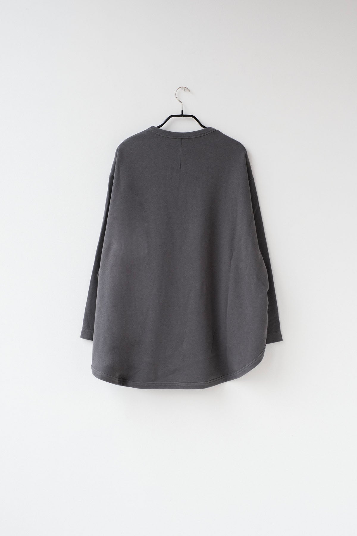 強撚コットン・接結リバーニット　クルーネックT / Grey［size 3_］