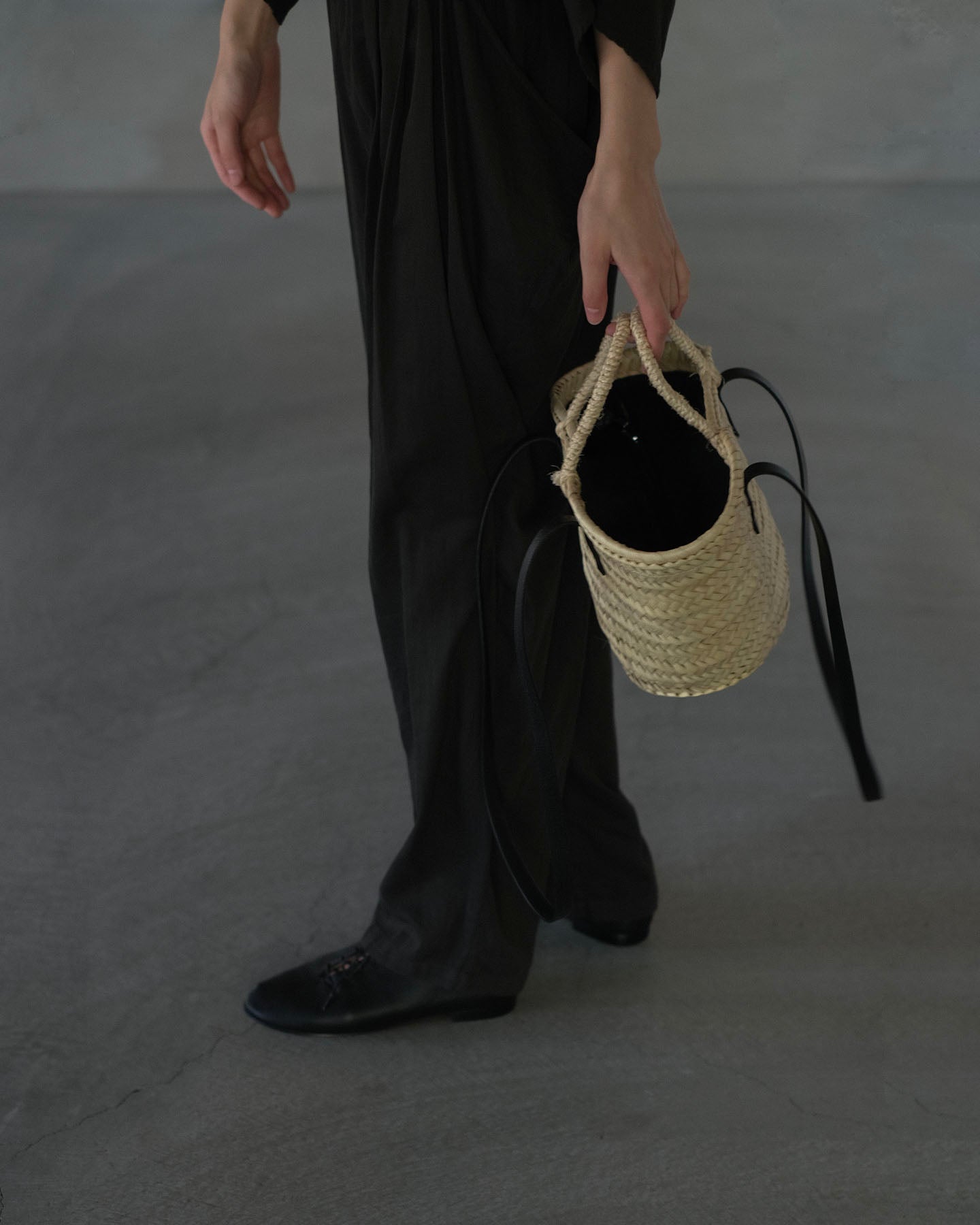 TB09 / INNER LID BASKET-LONG HANDLE S［BLACK］