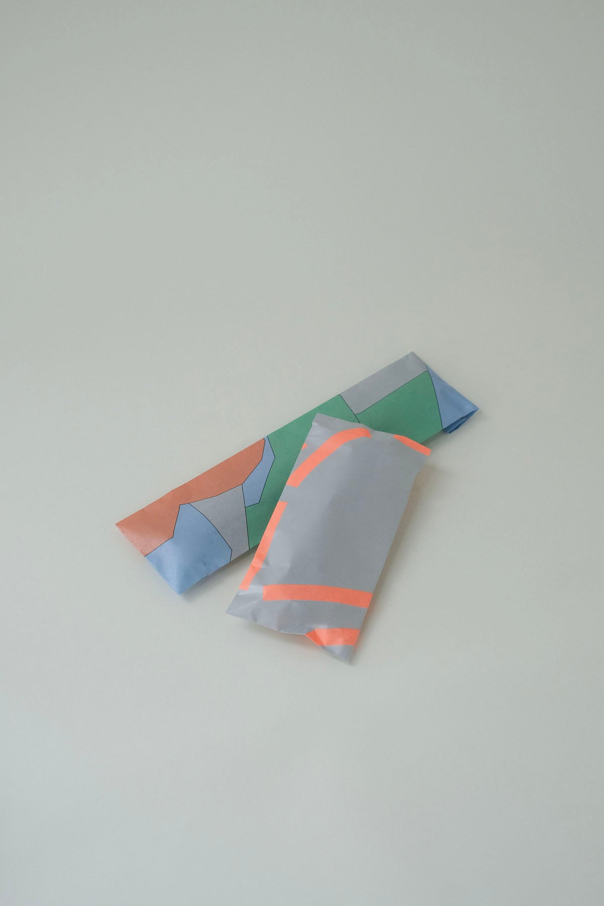 Wrapping Paper ／ Type A [ Silver × Orange ]