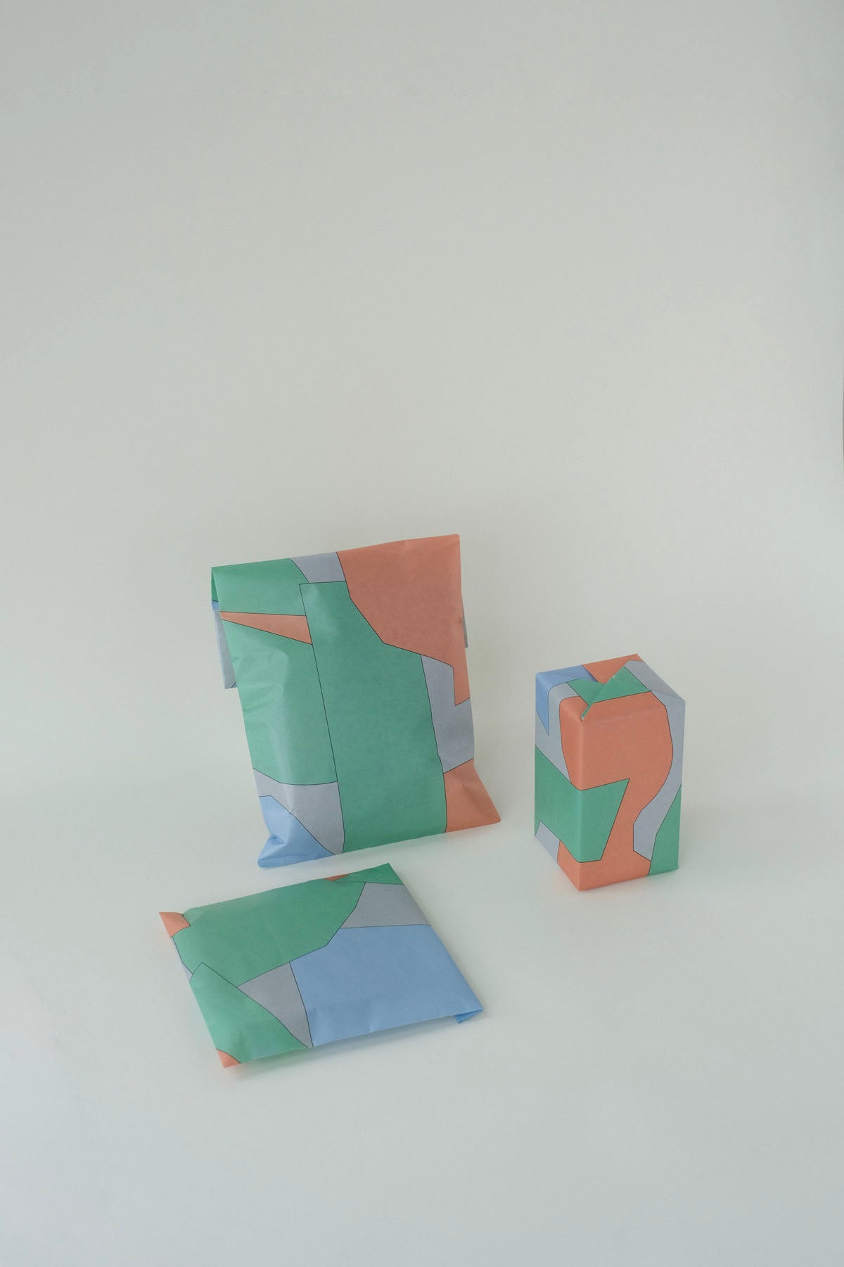 Wrapping Paper ／ Type A [ Silver × Orange ]