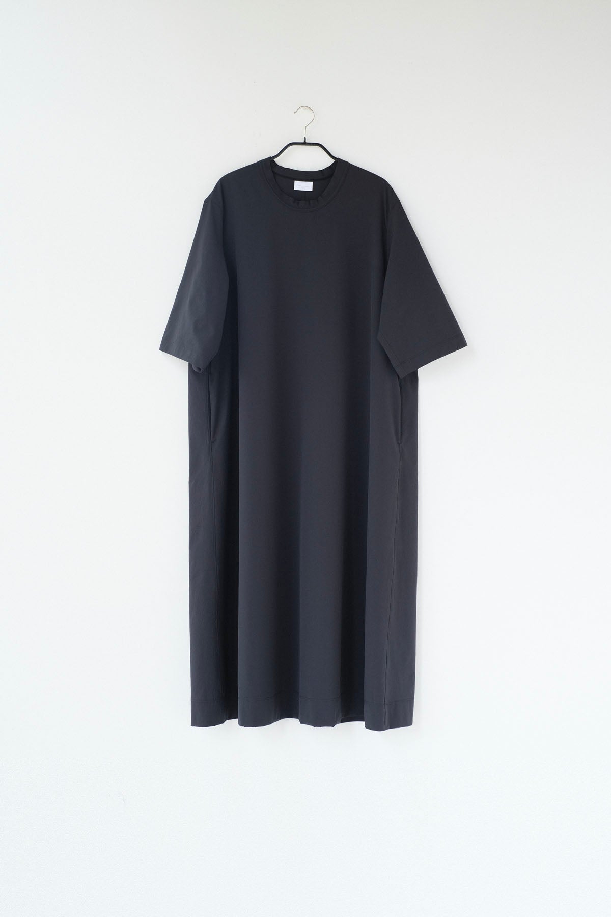 Stretch Polyester Matte Typewriter Katak Dress / Ecru [size 3_]