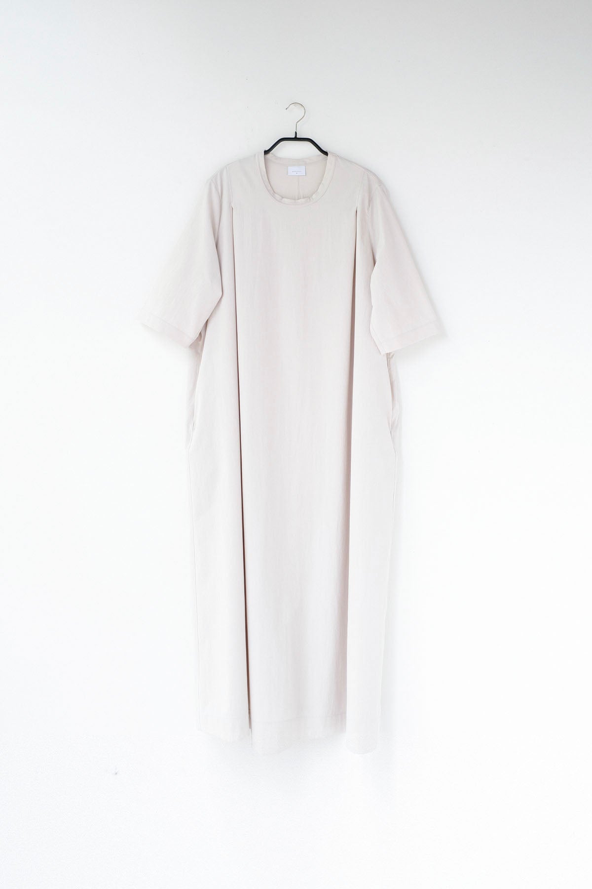 ストレッチポリエステル・マットタイプライター　カタックワンピース / Ecru［size 3_］