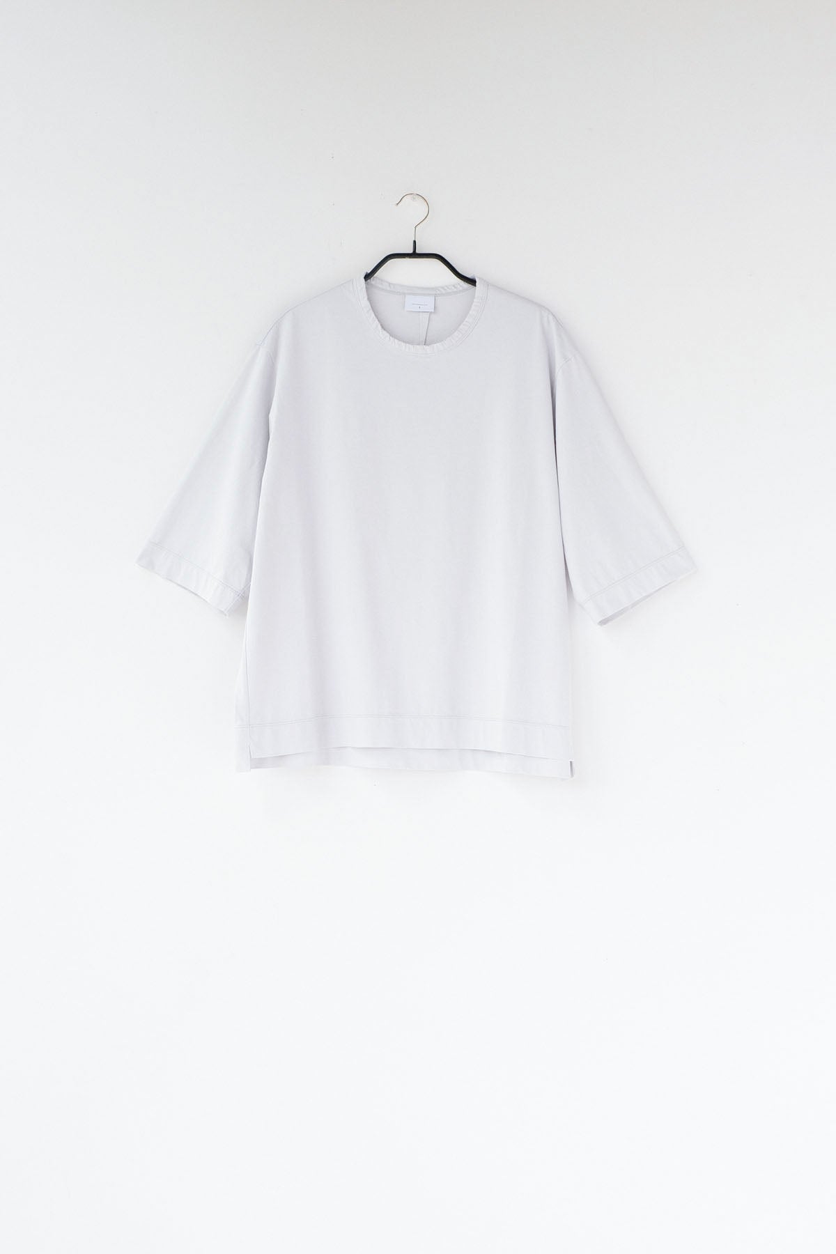 コットンポーラル天竺　クルーネック5分袖Tシャツ / Mint［size 3_］