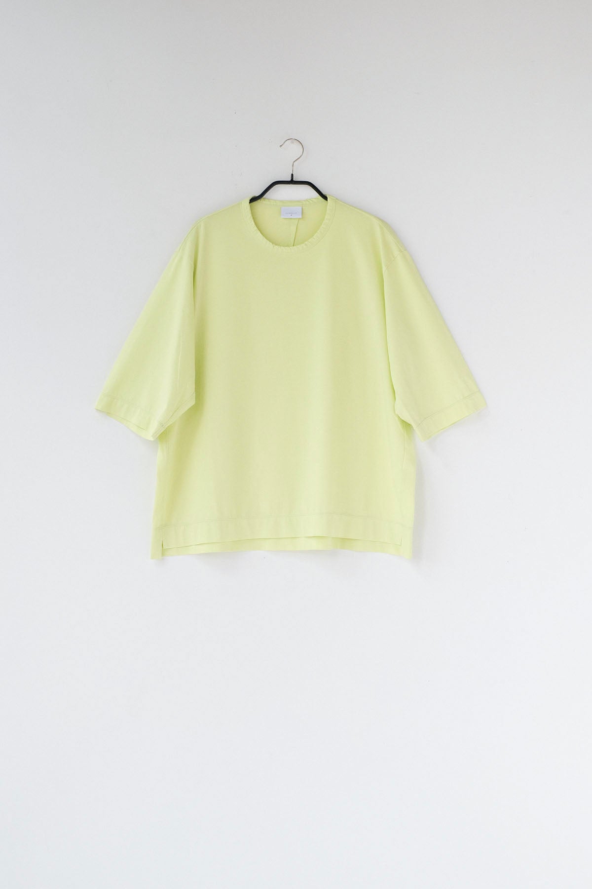 コットンポーラル天竺　クルーネック5分袖Tシャツ / Mint［size 3_］