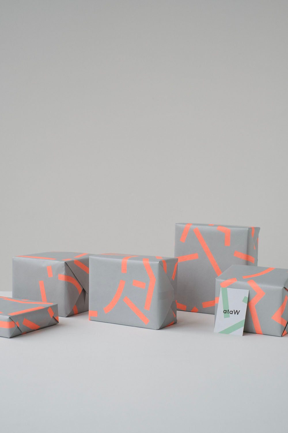 Wrapping Paper ／ Type A [ Silver × Orange ]