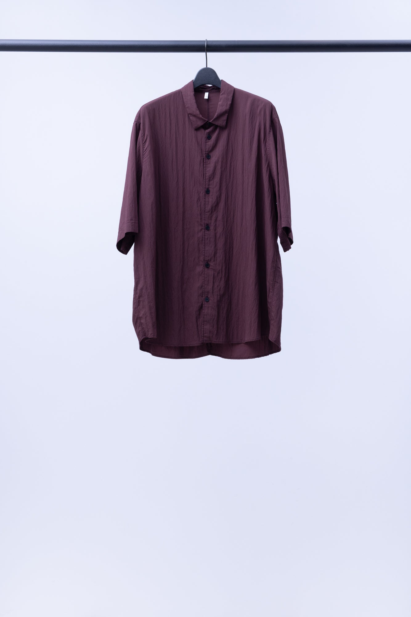 ビスコースナイロン・ライトタイプライター 半袖シャツ / 24 Marron［size M］