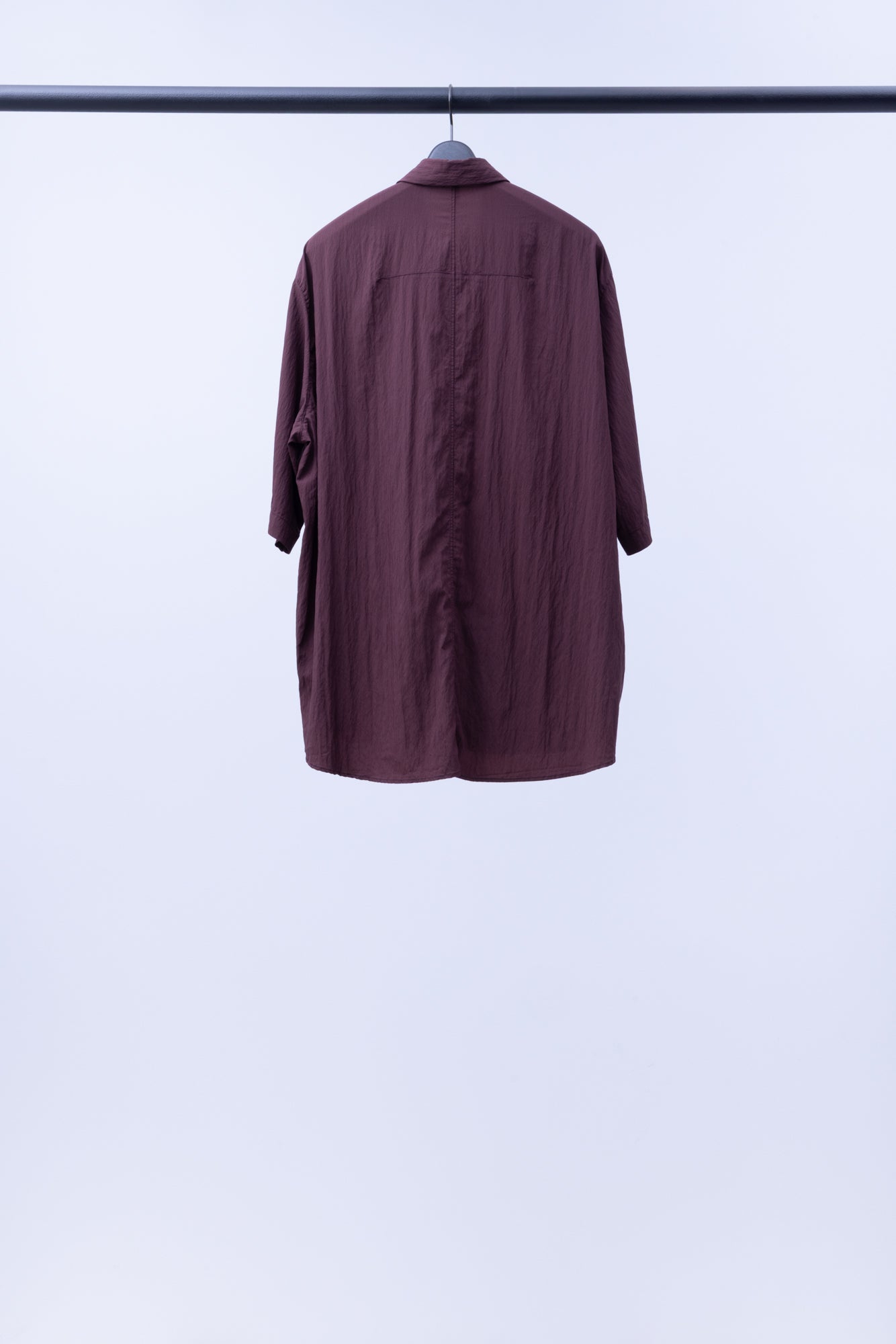 ビスコースナイロン・ライトタイプライター 半袖シャツ / 24 Marron［size XS］