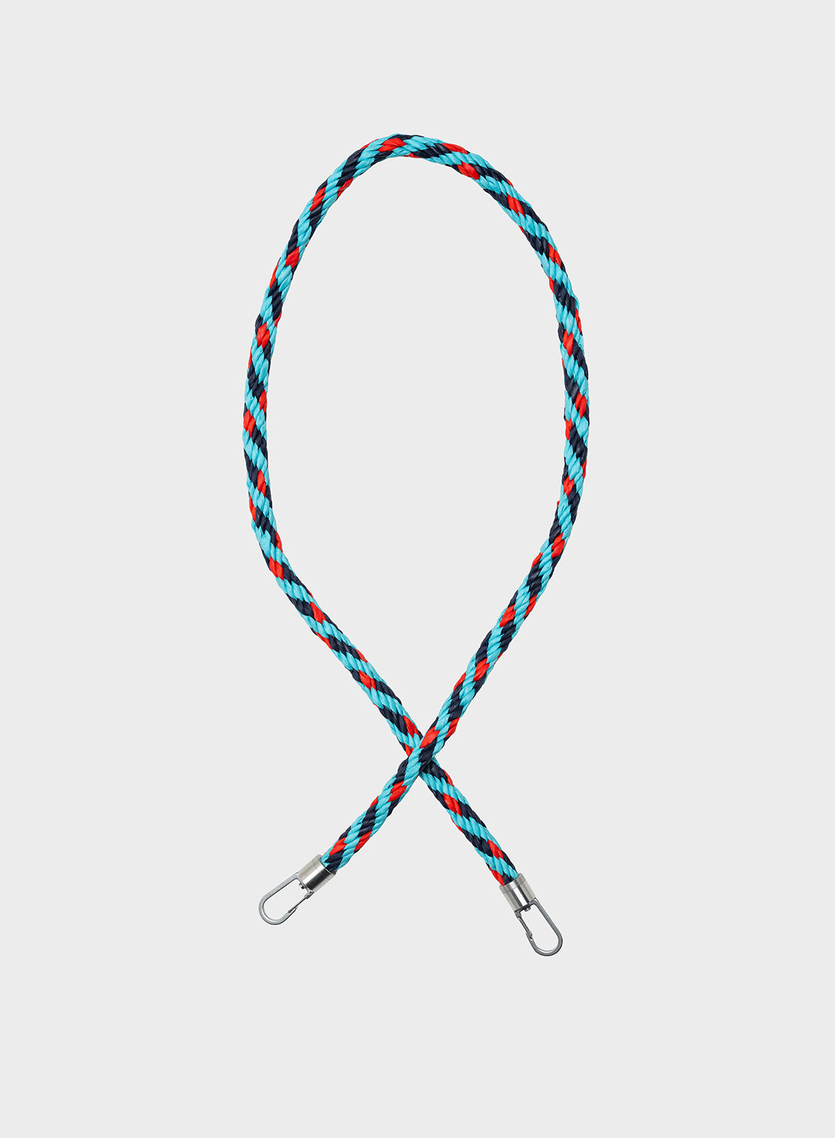 KUMIHIMO Strap 100cm / Water&Red Alert