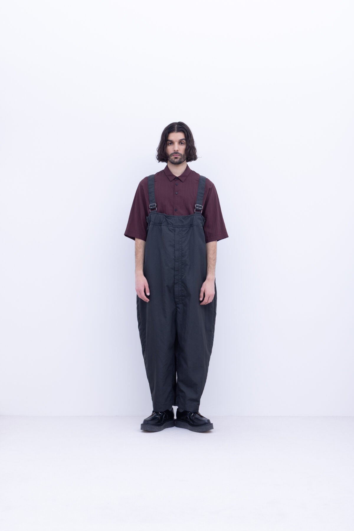 ビスコースナイロン・ライトタイプライター 半袖シャツ / 85 Bottle Green［size M］