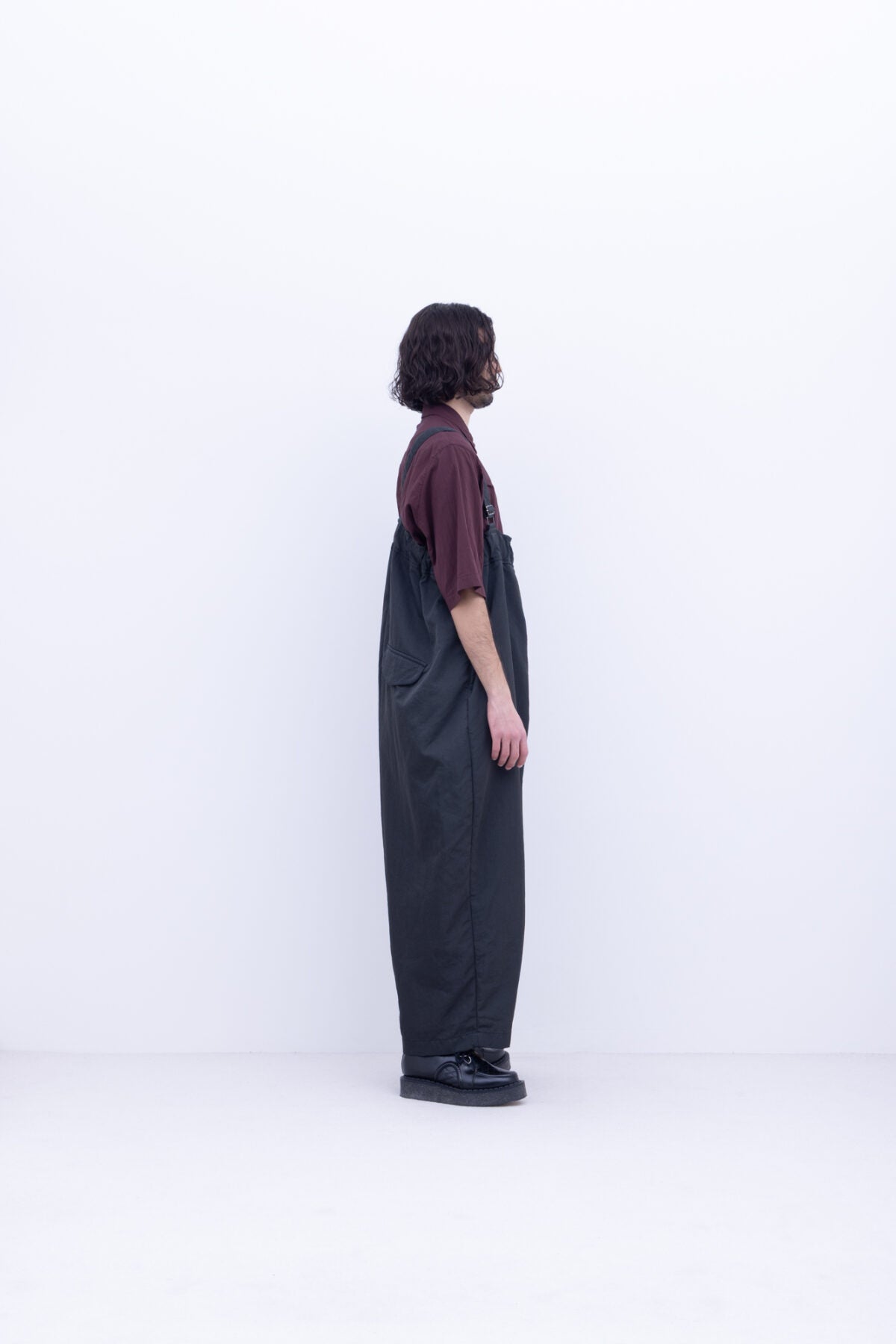ビスコースナイロン・ライトタイプライター 半袖シャツ / 24 Marron［size M］