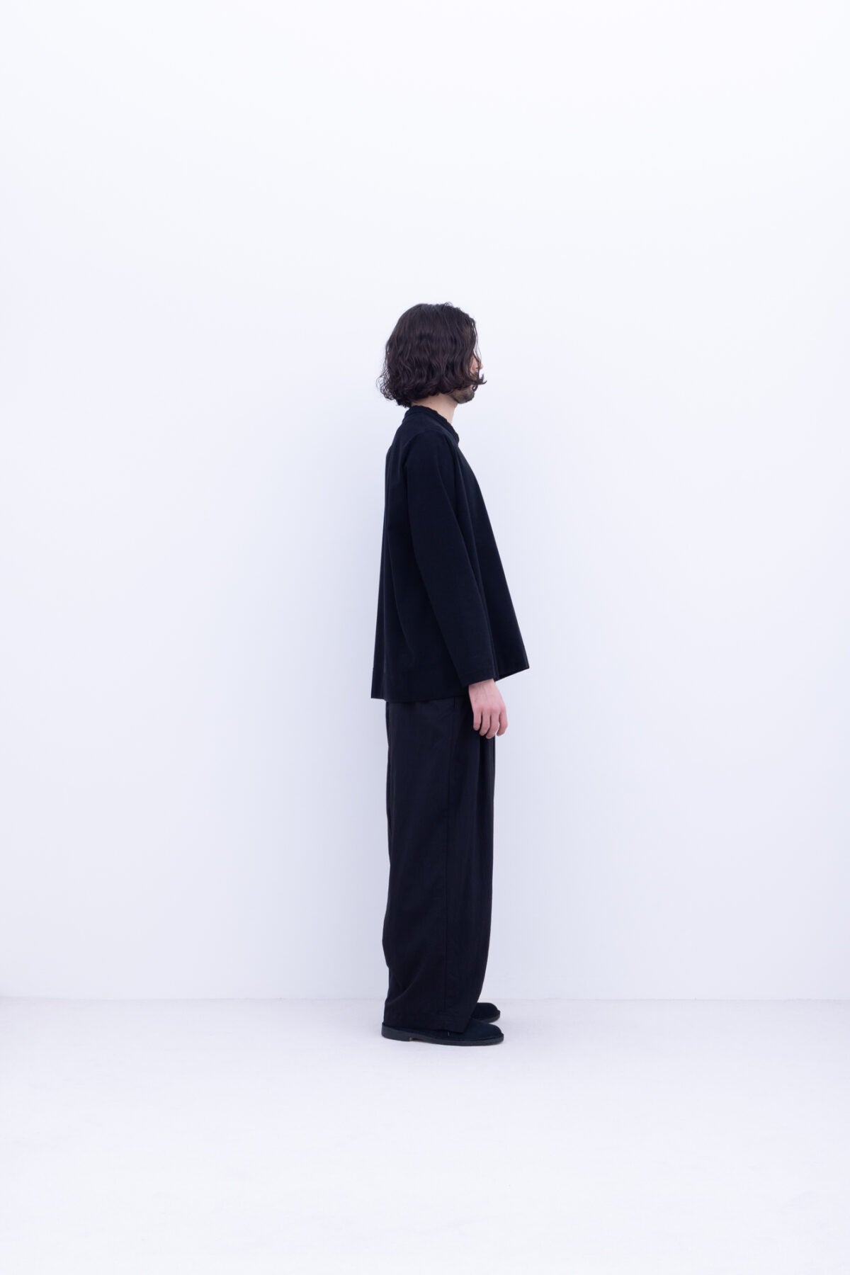 ビスコースナイロン・ライトタイプライター タックパンツ / 85 Bottle Green［size M］