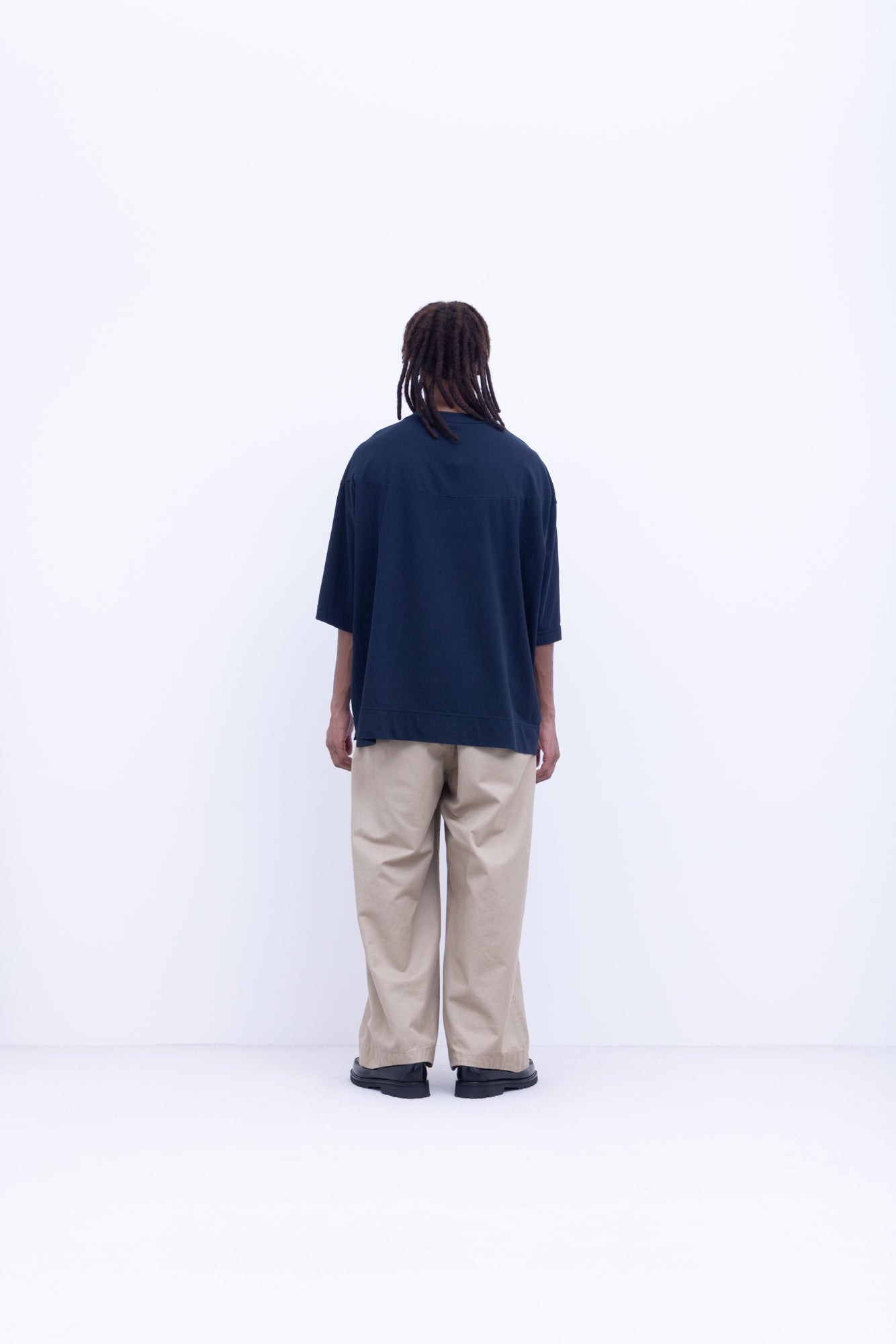 強撚コットンヘビー天竺　アークヨークT / Navy［size M］