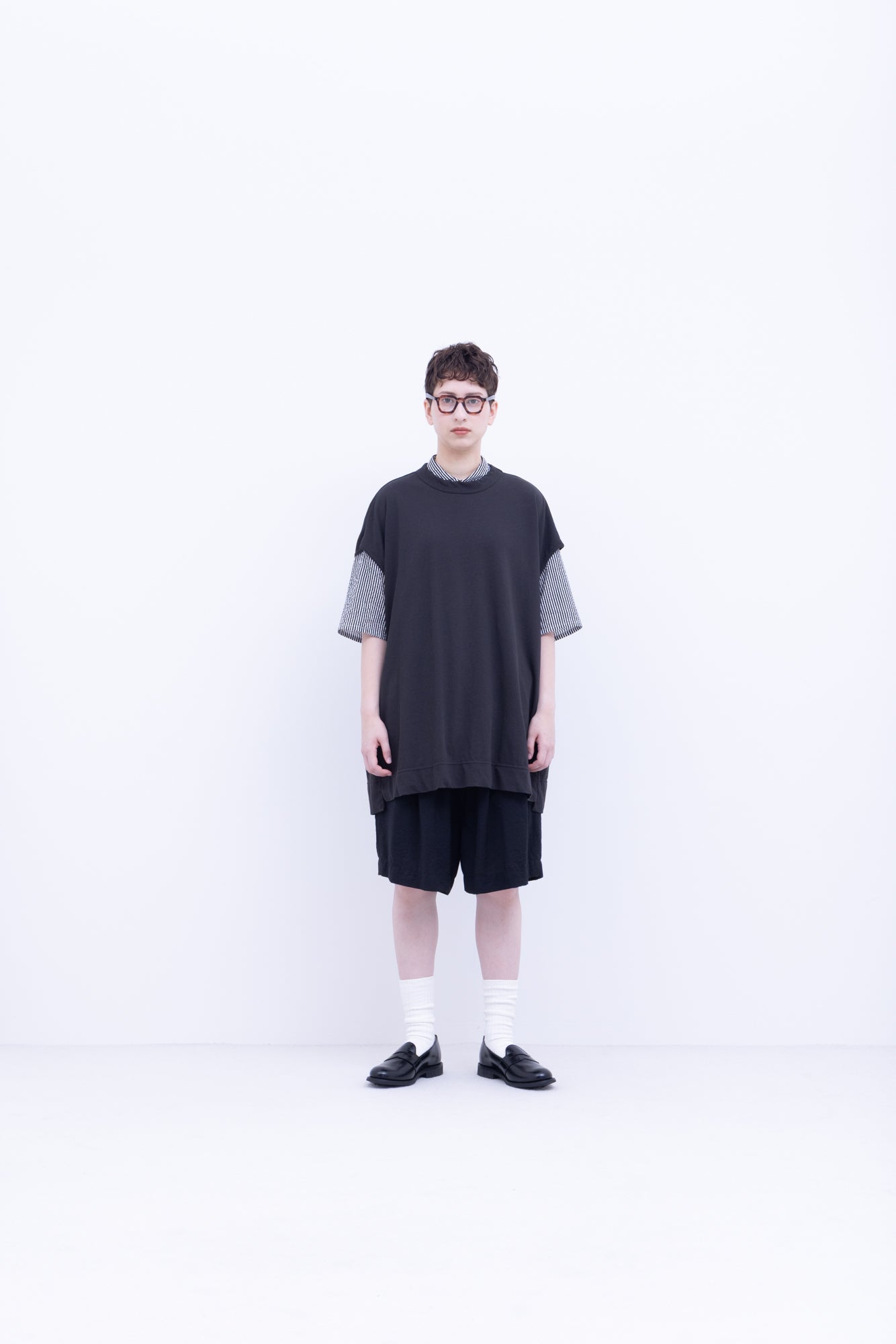 強撚コットンヘビー天竺　プルオーバーベスト / Red［size M］