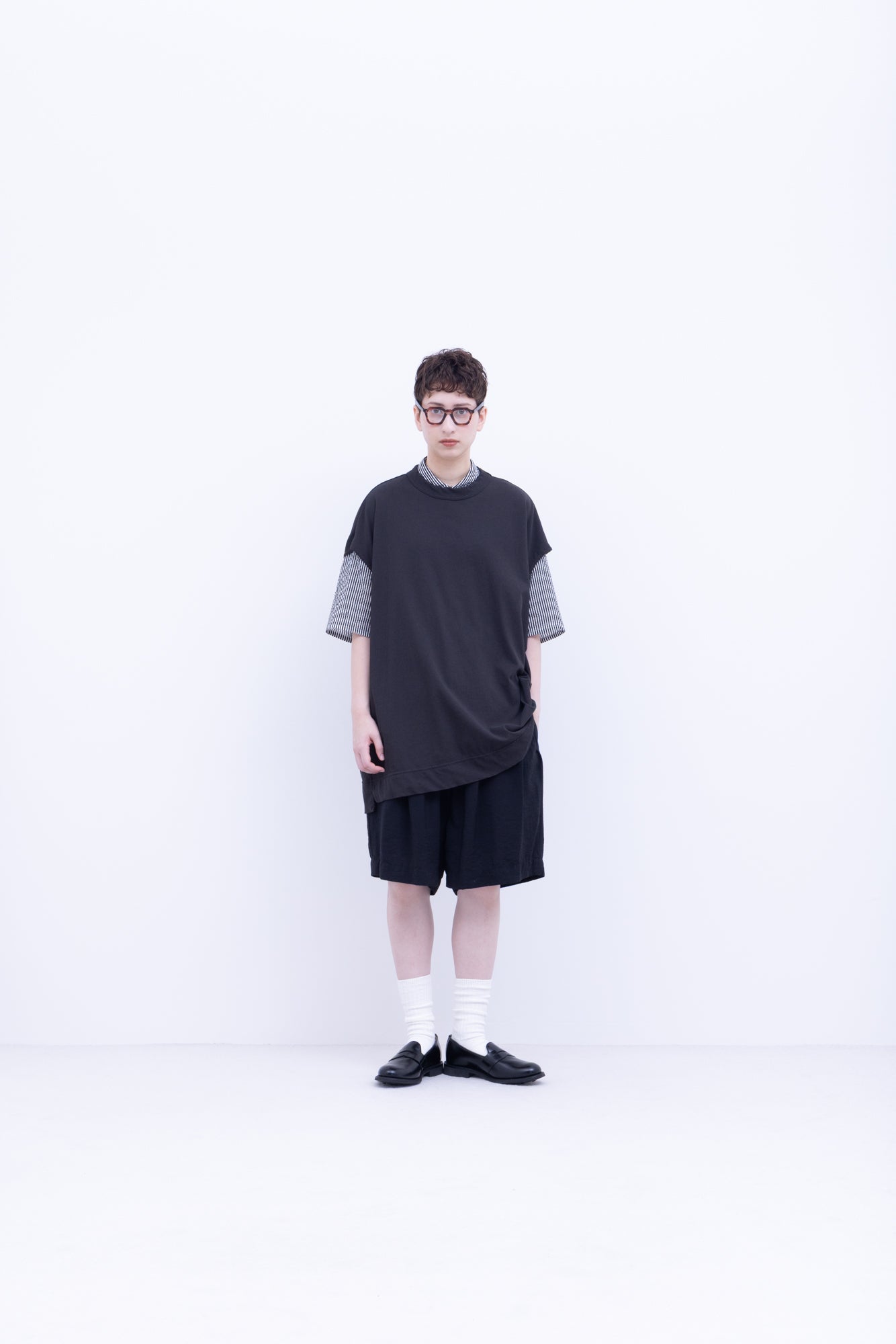 強撚コットンヘビー天竺　プルオーバーベスト / Red［size M］
