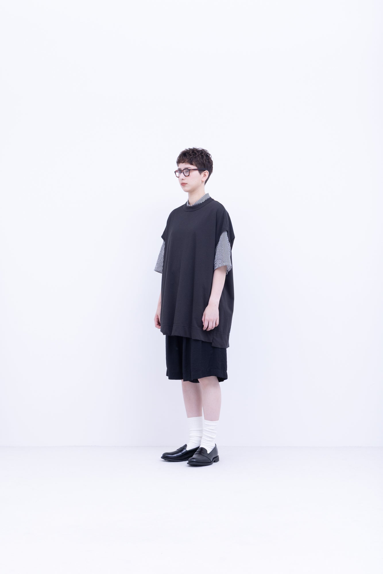 強撚コットンヘビー天竺　プルオーバーベスト / Red［size M］