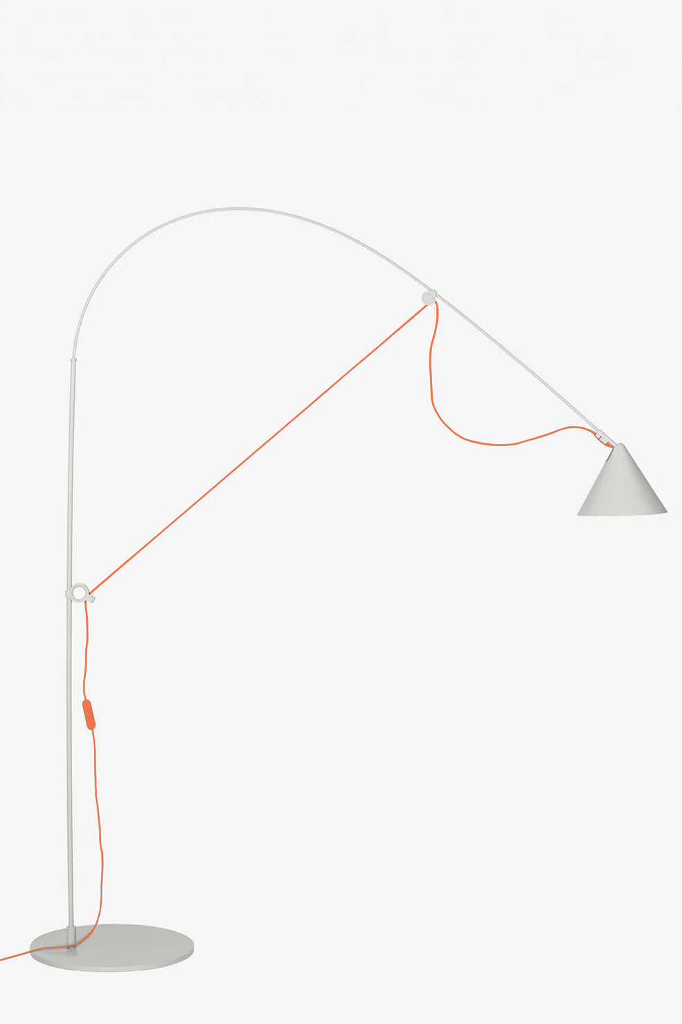 AYNO L floor lamp [grey×orange] / Midgard designed by Stefan Diez